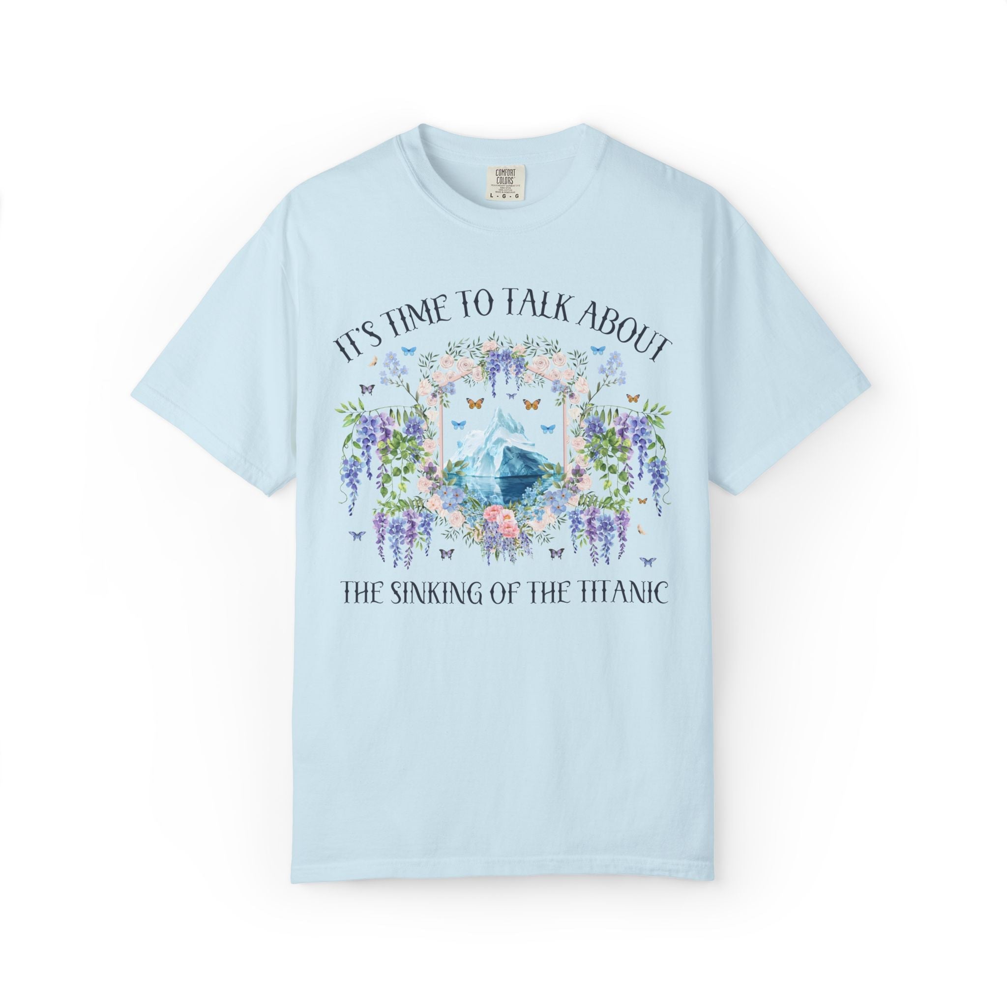 Titanic Maritime History T-Shirt, History Teacher, History Buff, American History Lover Gift, European Early 1900s History Tee with Flowers - Opal and June