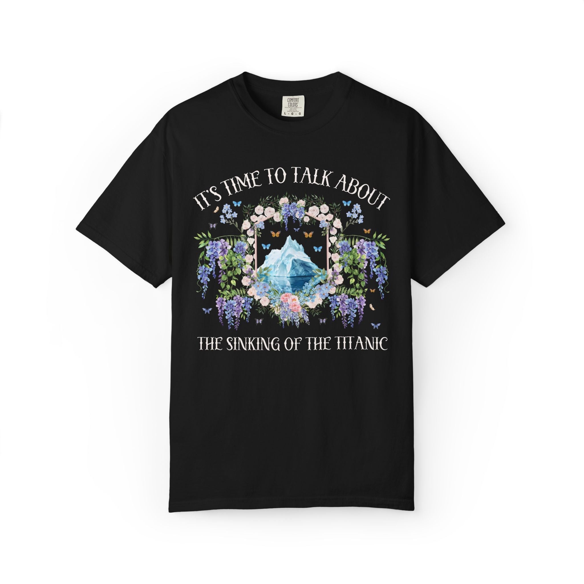 Titanic Maritime History T-Shirt, History Teacher, History Buff, American History Lover Gift, European Early 1900s History Tee with Flowers - Opal and June