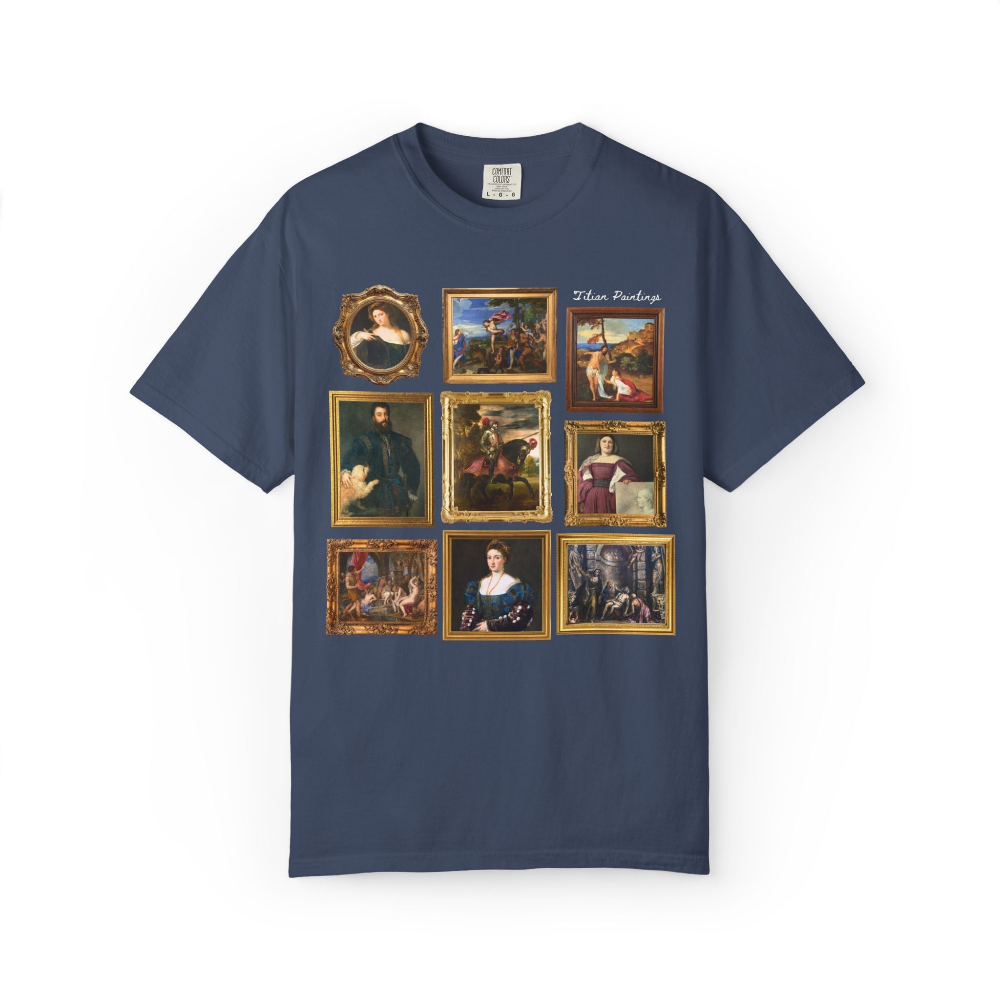 Titian Art History T-Shirt: Famous Paintings, 16th Century Art Historian Tee for Museum Lover or Friend Who Loves Art, 1500s European Art - Opal and June