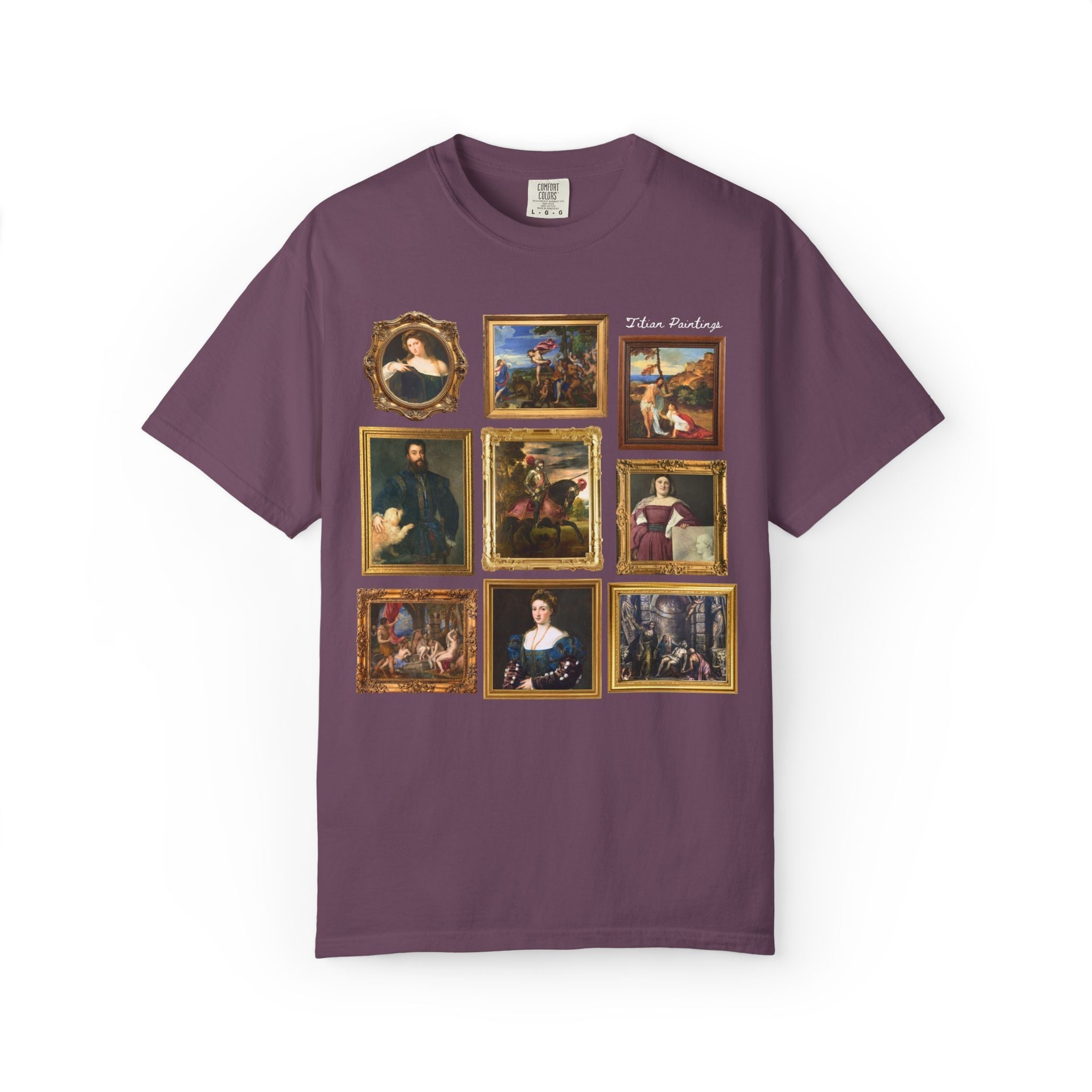 Titian Art History T-Shirt: Famous Paintings, 16th Century Art Historian Tee for Museum Lover or Friend Who Loves Art, 1500s European Art - Opal and June