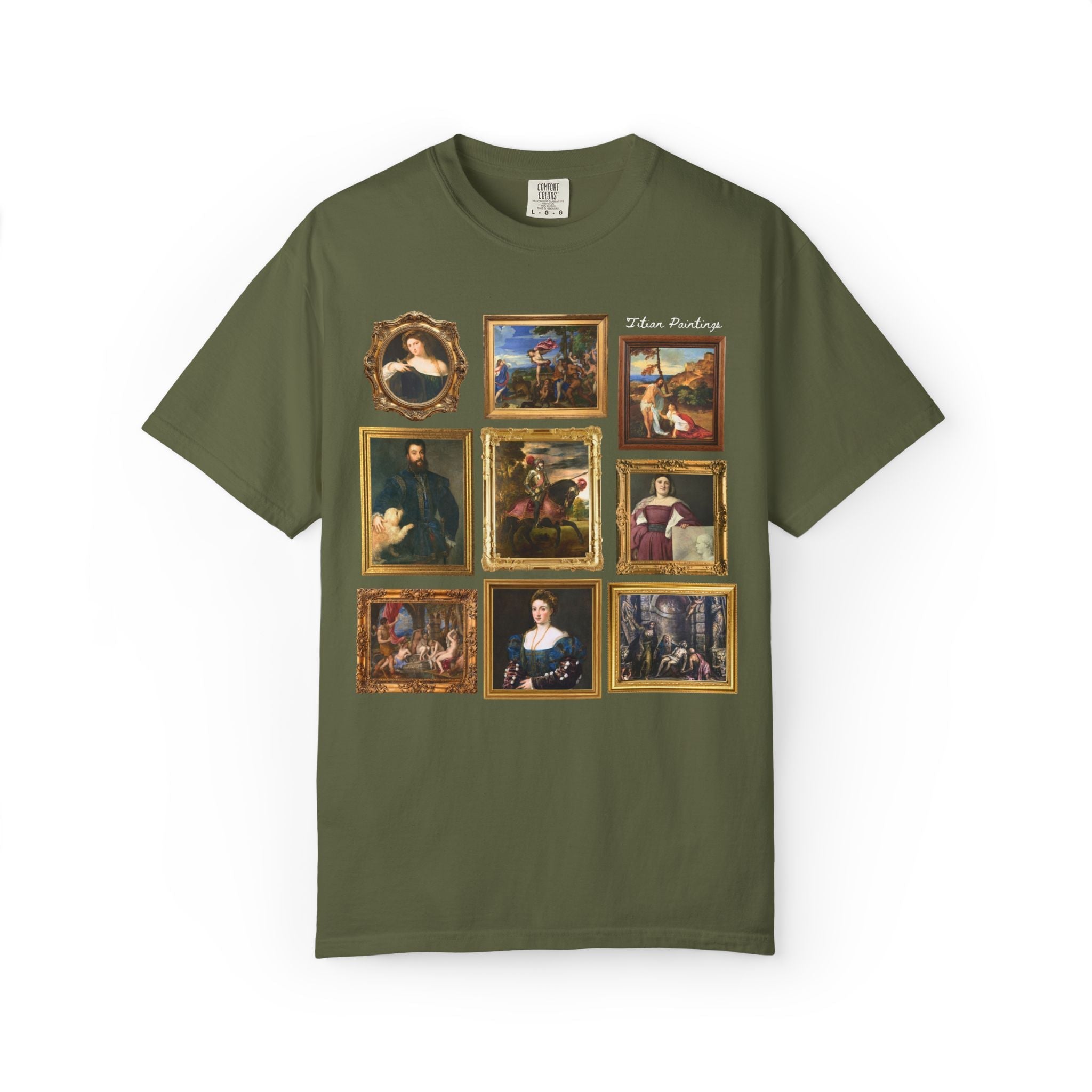 Titian Art History T-Shirt: Famous Paintings, 16th Century Art Historian Tee for Museum Lover or Friend Who Loves Art, 1500s European Art - Opal and June