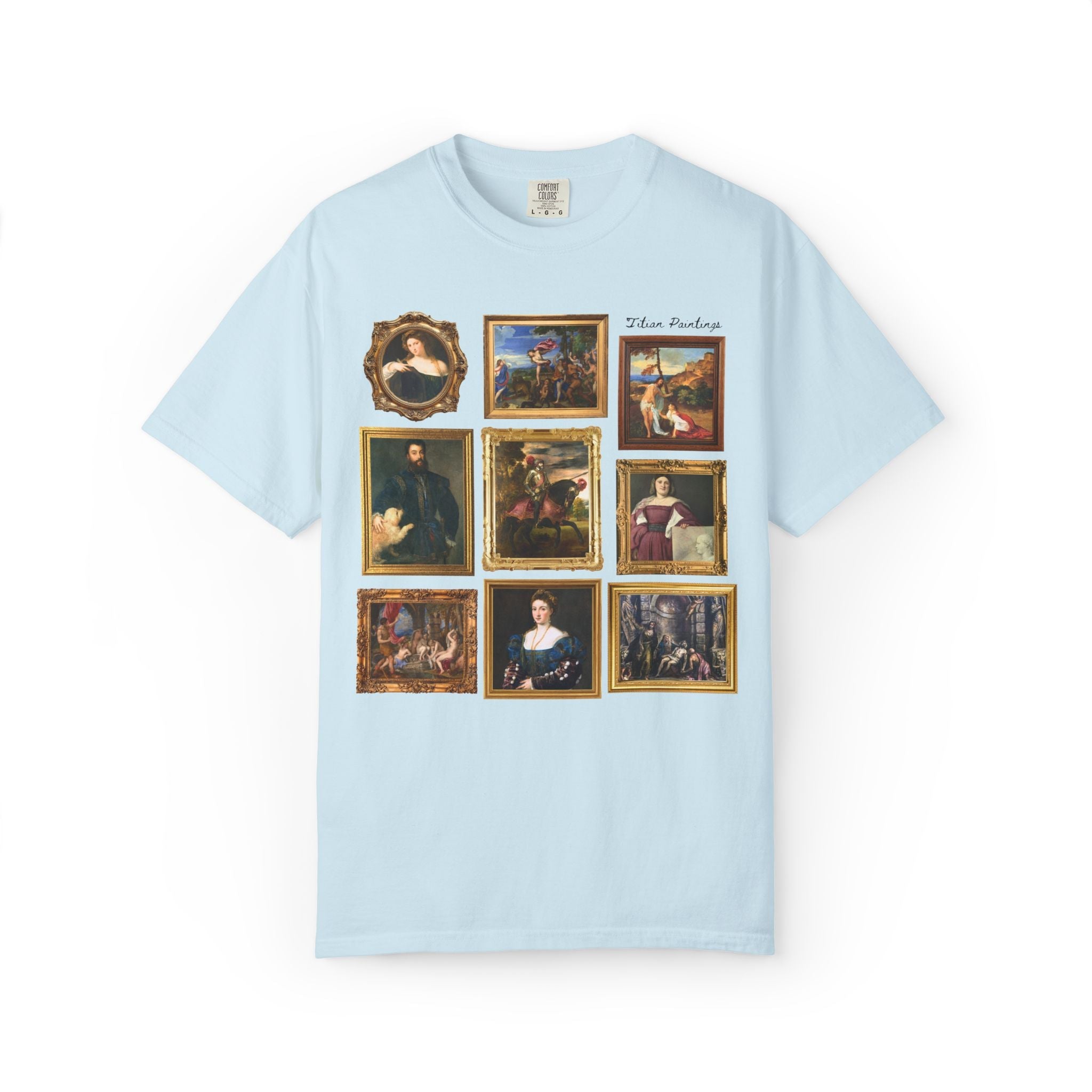 Titian Art History T-Shirt: Famous Paintings, 16th Century Art Historian Tee for Museum Lover or Friend Who Loves Art, 1500s European Art - Opal and June