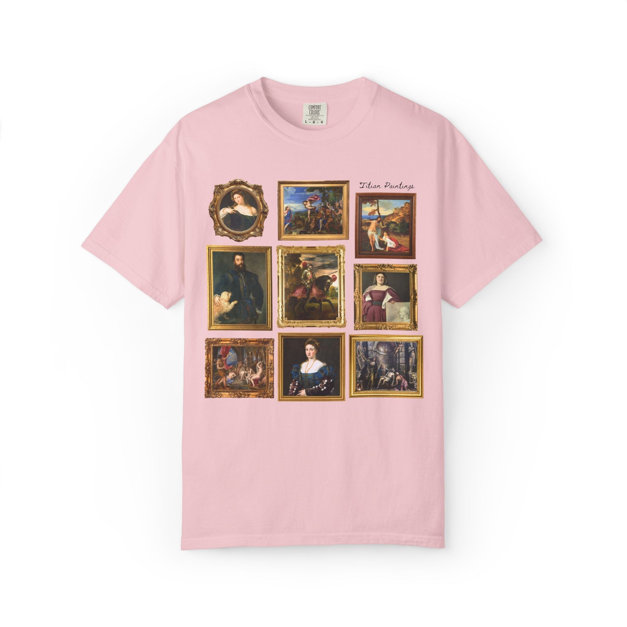 Titian Art History T-Shirt: Famous Paintings, 16th Century Art Historian Tee for Museum Lover or Friend Who Loves Art, 1500s European Art - Opal and June