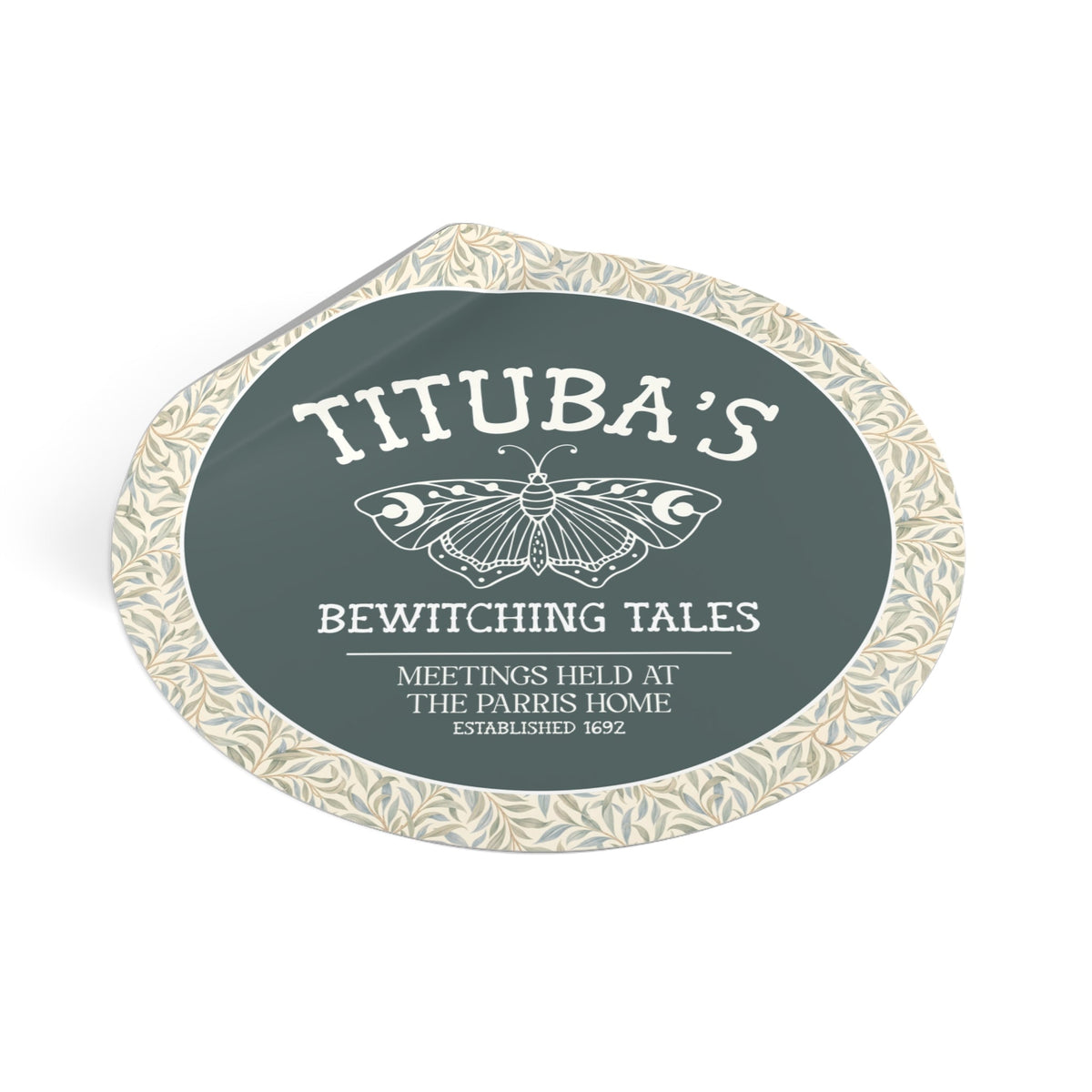 Tituba's Bewitching Tales Sticker for Salem Witch Trial Historian, Spooky History Buff Gift, Women's History, Massachusetts History - Opal and June