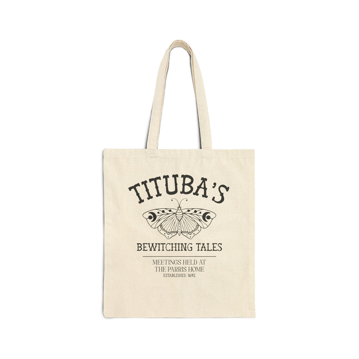 Tituba's Bewitching Tales Tote Bag for Salem Witch Trial Historian, Spooky History Buff Gift, Women's History, Massachusetts History - Opal and June