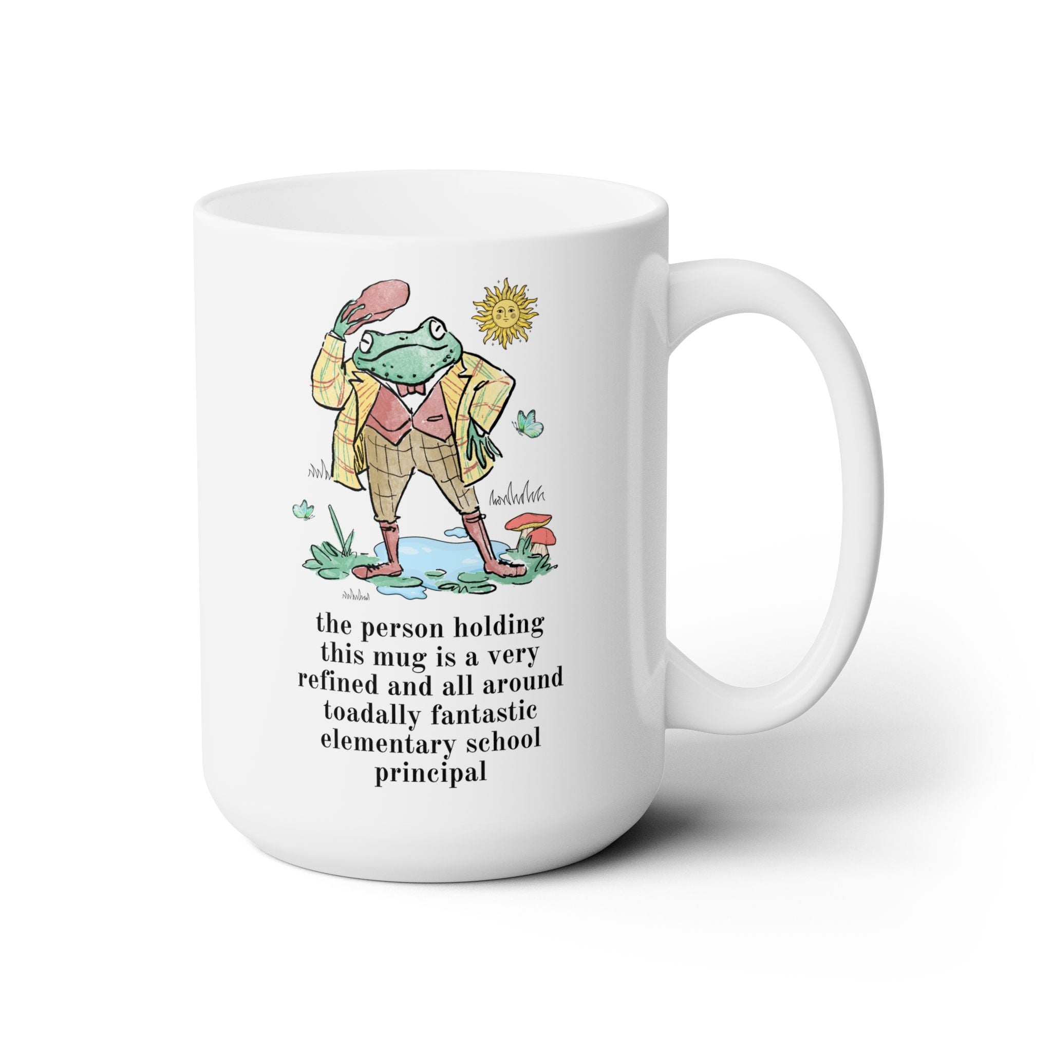 Toadally Fantastic Elementary School Principal Coffee Mug - Opal and June
