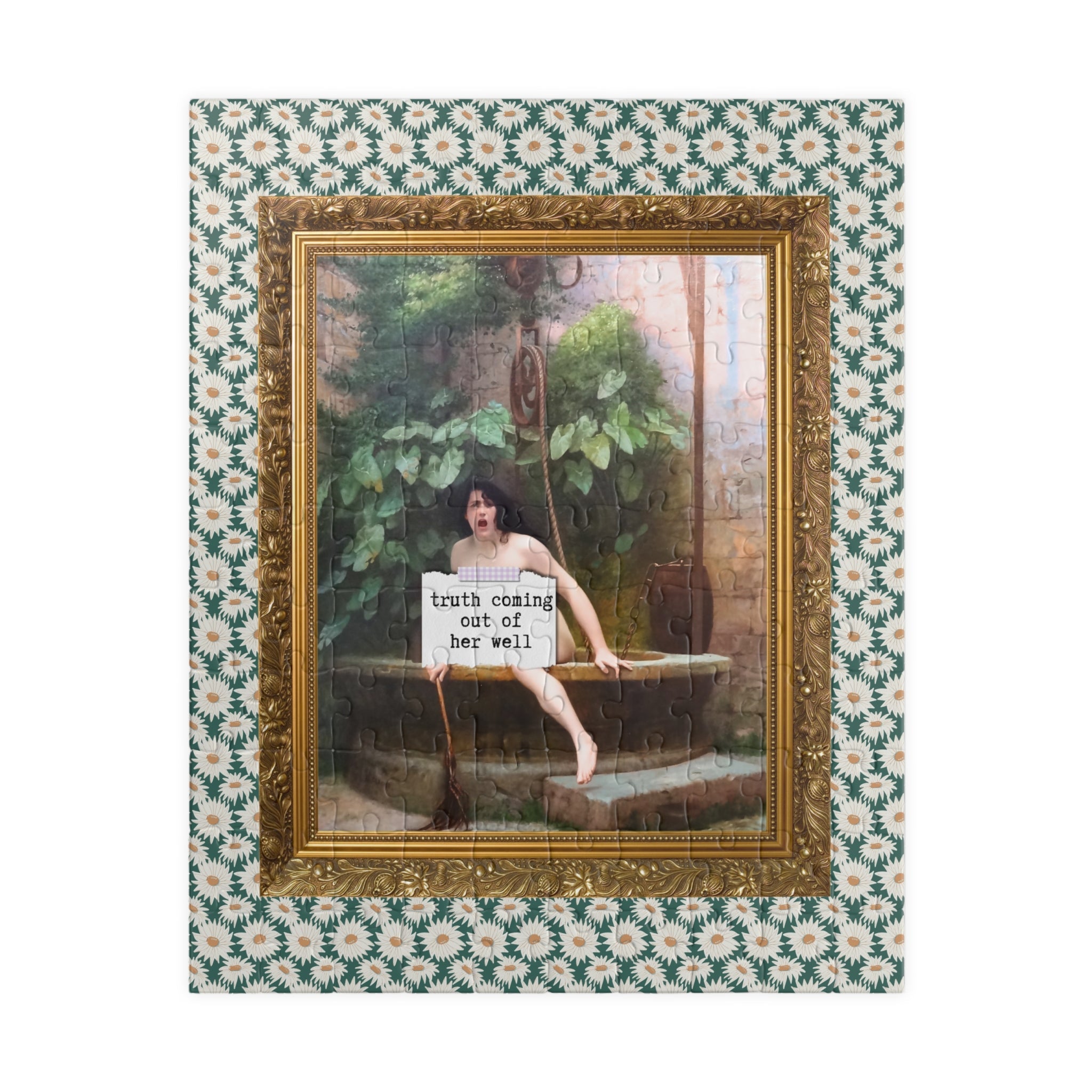 Truth Coming Out of Her Well by Jean - Leon Gerome Puzzle - Opal and June