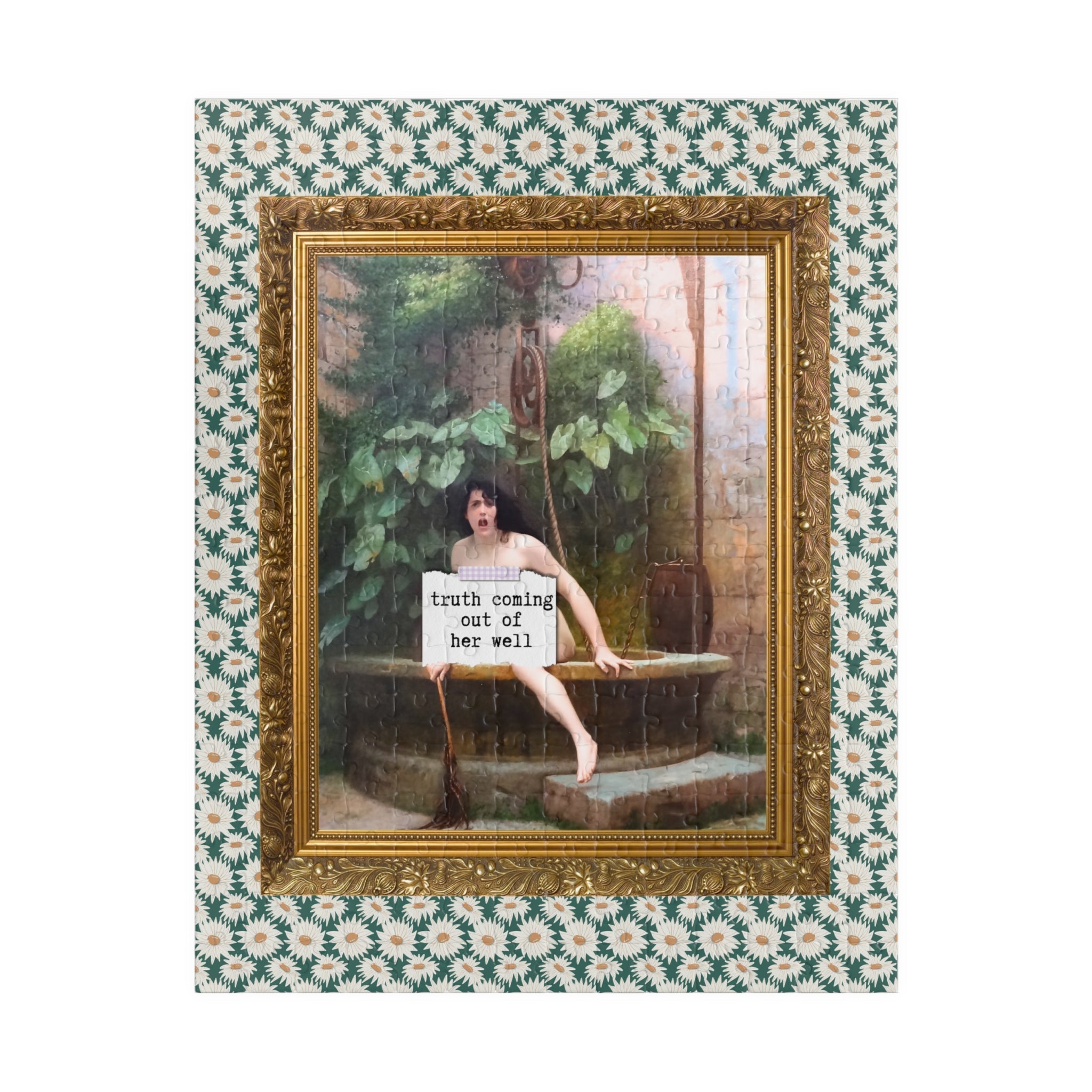 Truth Coming Out of Her Well by Jean - Leon Gerome Puzzle - Opal and June