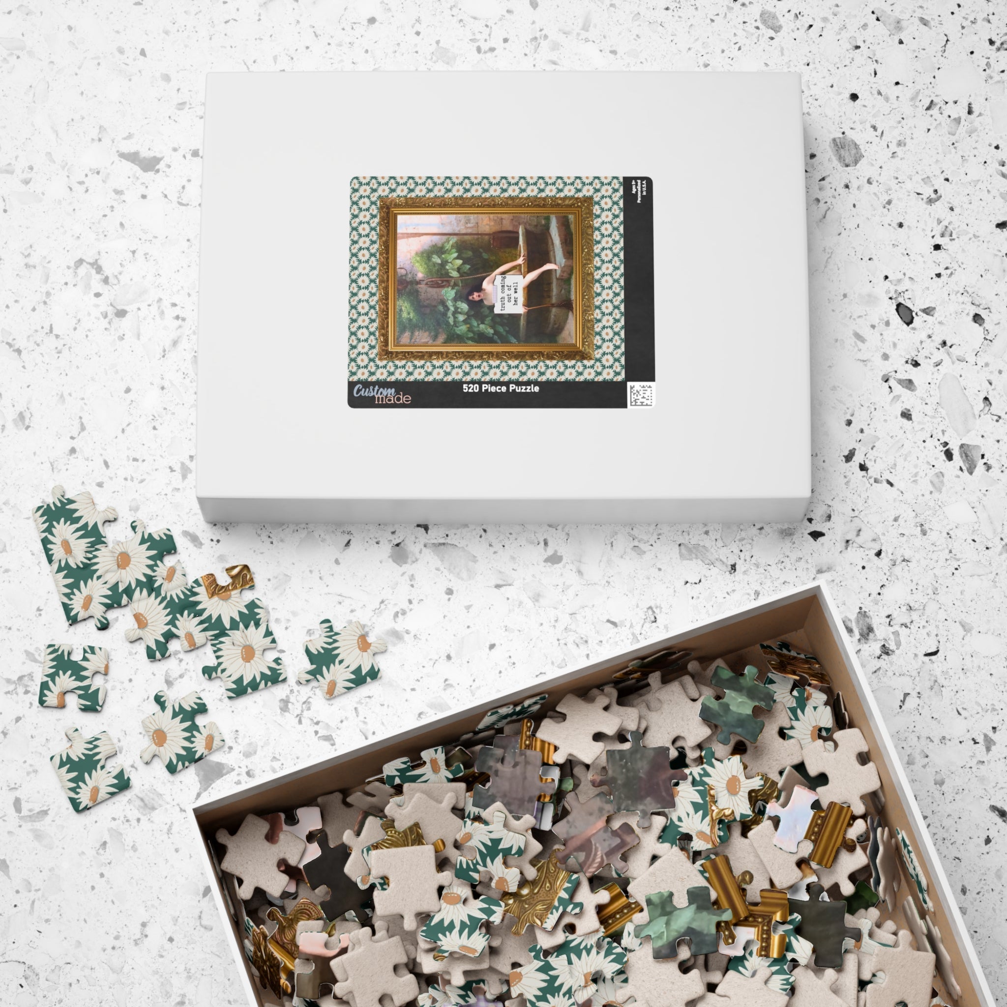 Truth Coming Out of Her Well by Jean - Leon Gerome Puzzle - Opal and June