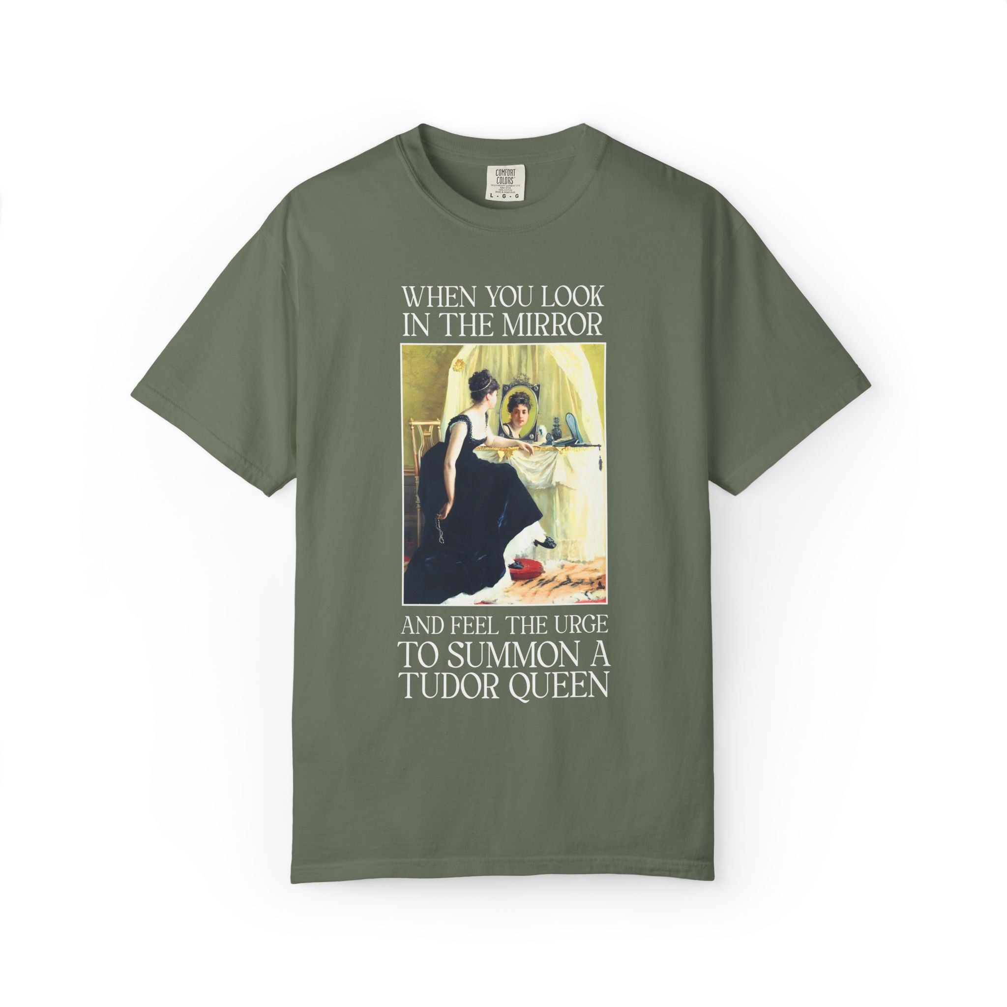 Tudor History Buff Tee Shirt, Spooky History Lover: Bloody Mary Historian Gift, European Folklore 16th Century Women's History, Famous Queen - Opal and June