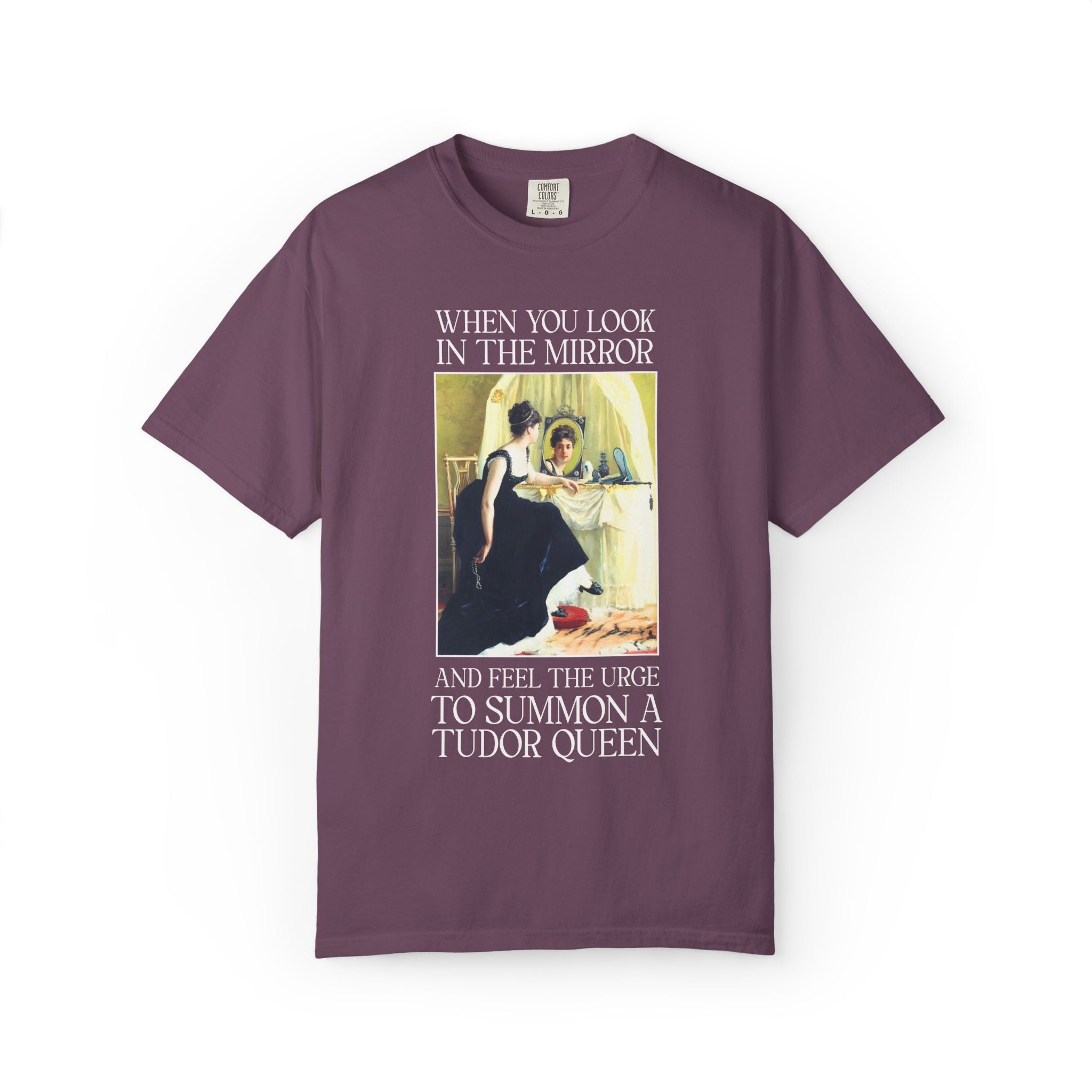 Tudor History Buff Tee Shirt, Spooky History Lover: Bloody Mary Historian Gift, European Folklore 16th Century Women's History, Famous Queen - Opal and June