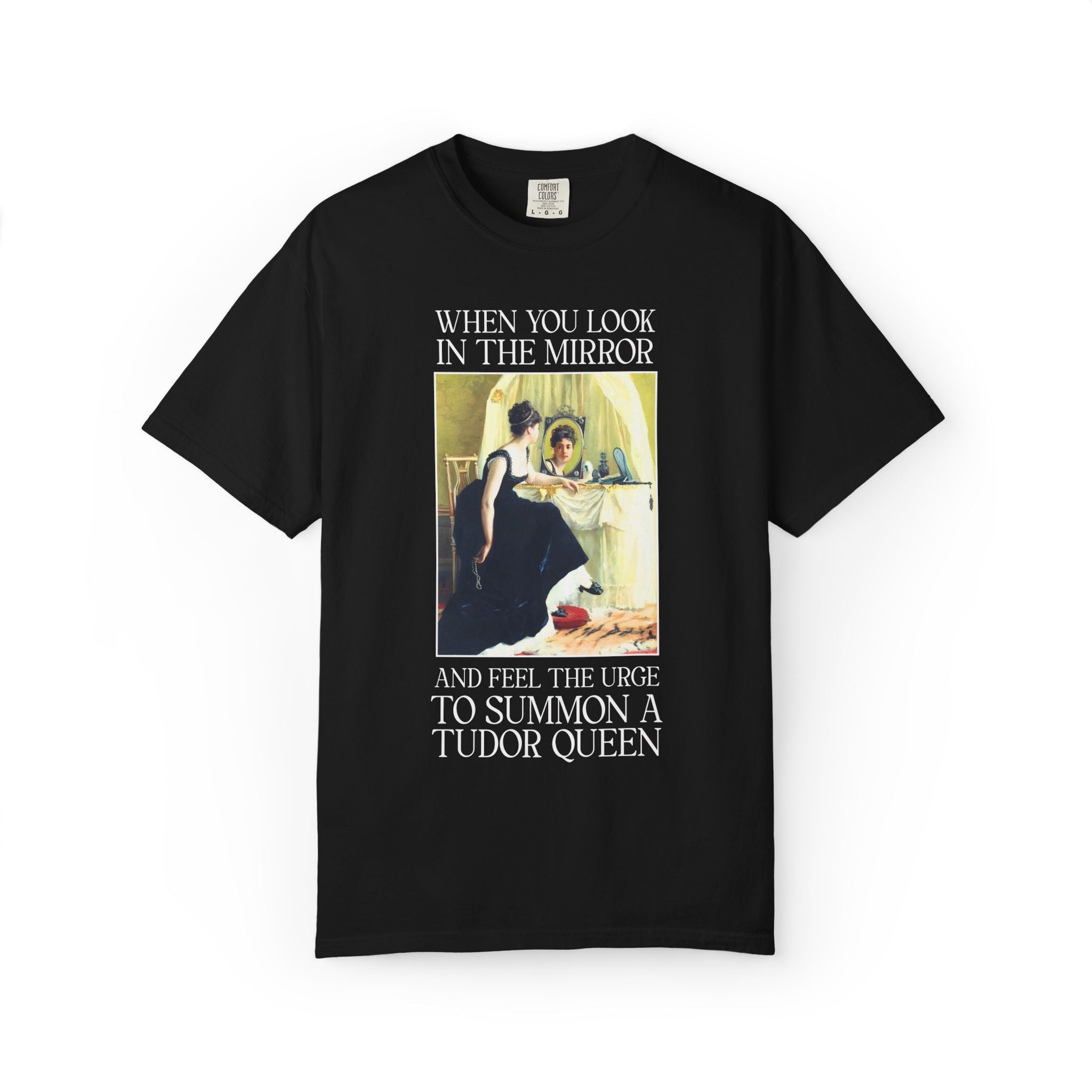 Tudor History Buff Tee Shirt, Spooky History Lover: Bloody Mary Historian Gift, European Folklore 16th Century Women's History, Famous Queen - Opal and June