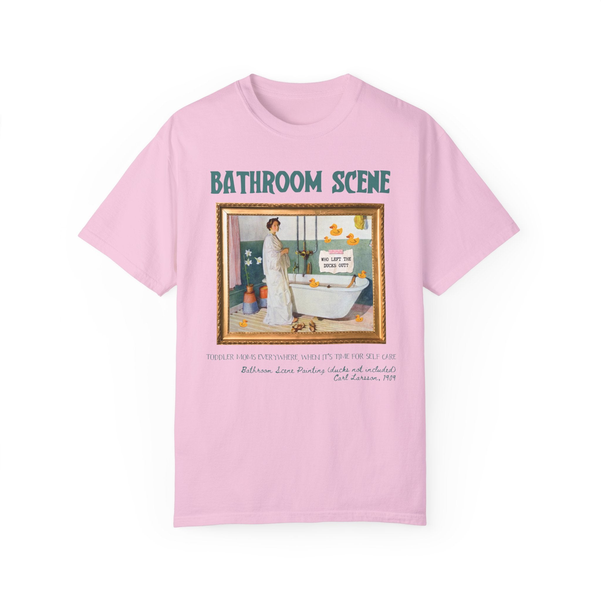 Unhinged Mama Tee Shirt with Funny Saying, Silly Toddler Mom T-Shirt for Mom of Toddlers or Twins, Carl Larsson Art History Tee for New Mom - Opal and June