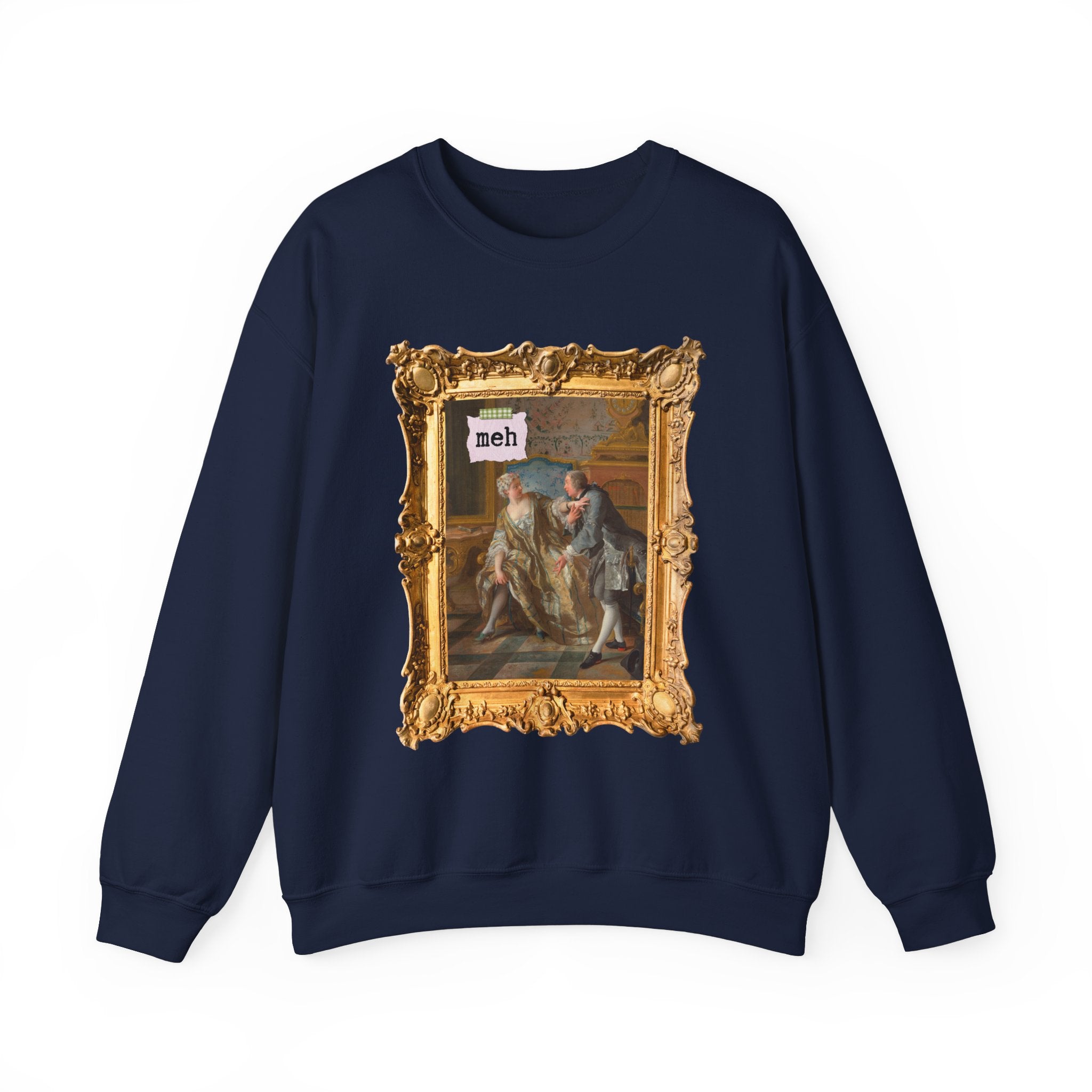 Valentine's Day Art History Sweatshirt for Friend Who Loves 18th Century Art, The Garter by Jean François de Troy, French Art Historian Gift - Opal and June