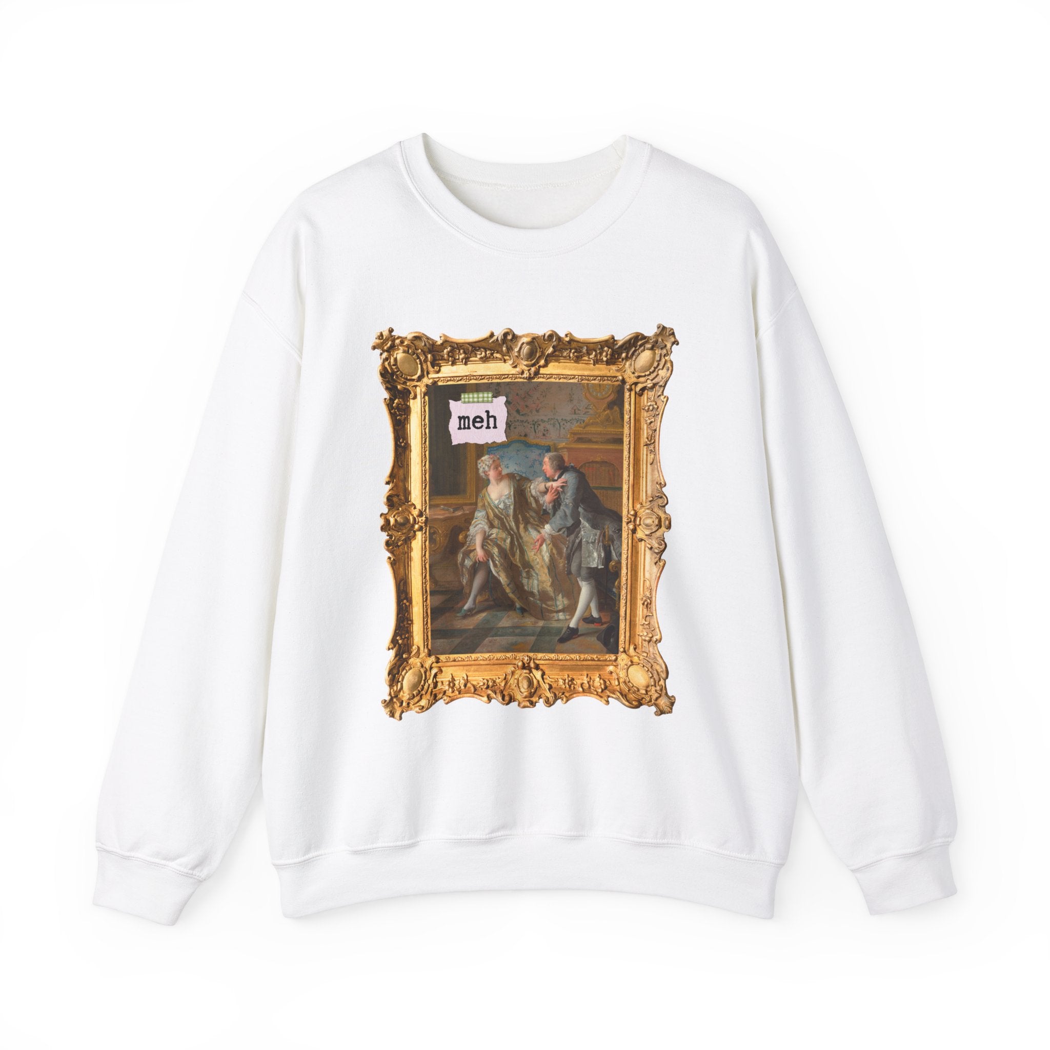 Valentine's Day Art History Sweatshirt for Friend Who Loves 18th Century Art, The Garter by Jean François de Troy, French Art Historian Gift - Opal and June