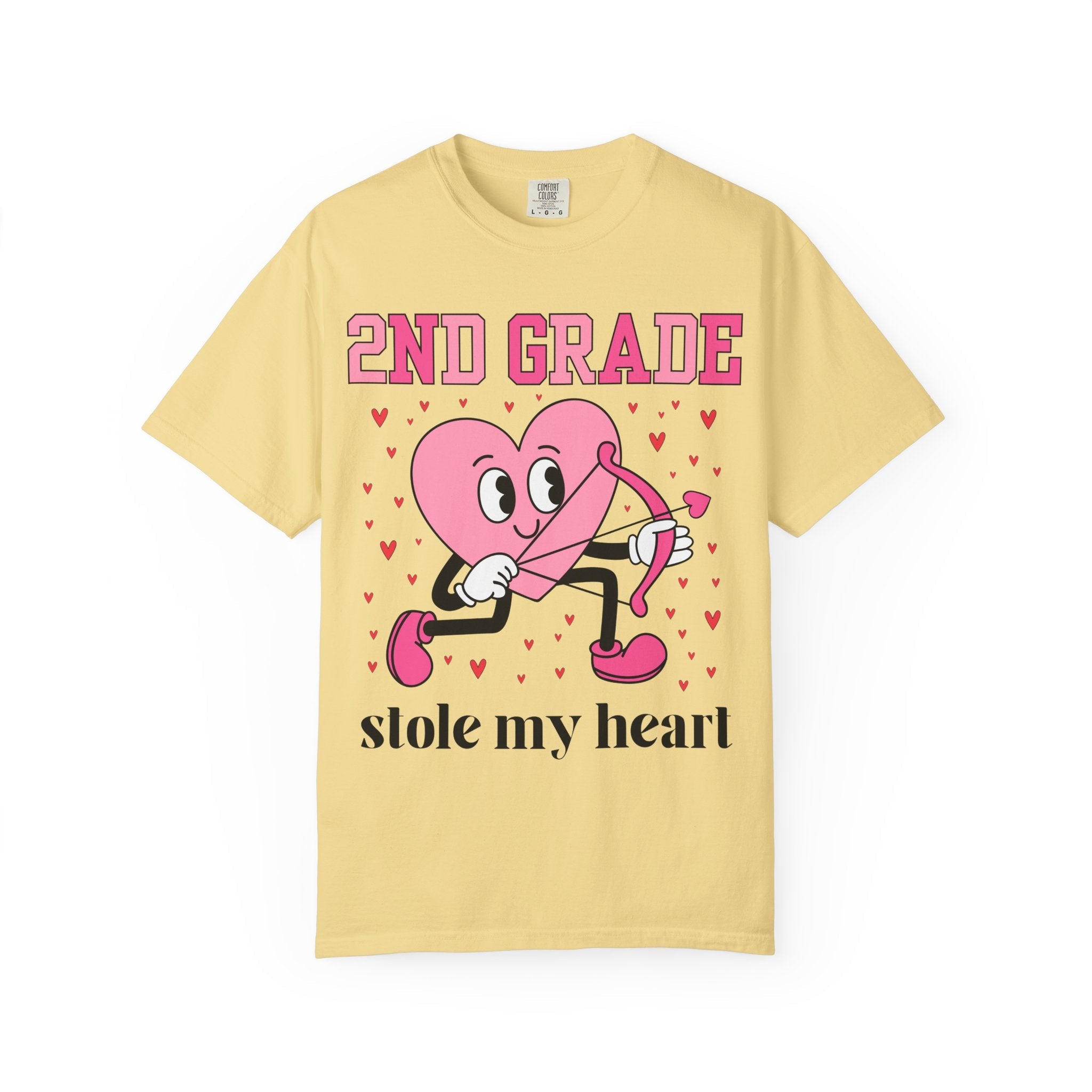 Valentine's Day Teacher Tee Shirt for Elementary School Teachers, Cute Middle School Math Teacher T-Shirt with Hearts, Science Teacher - Opal and June