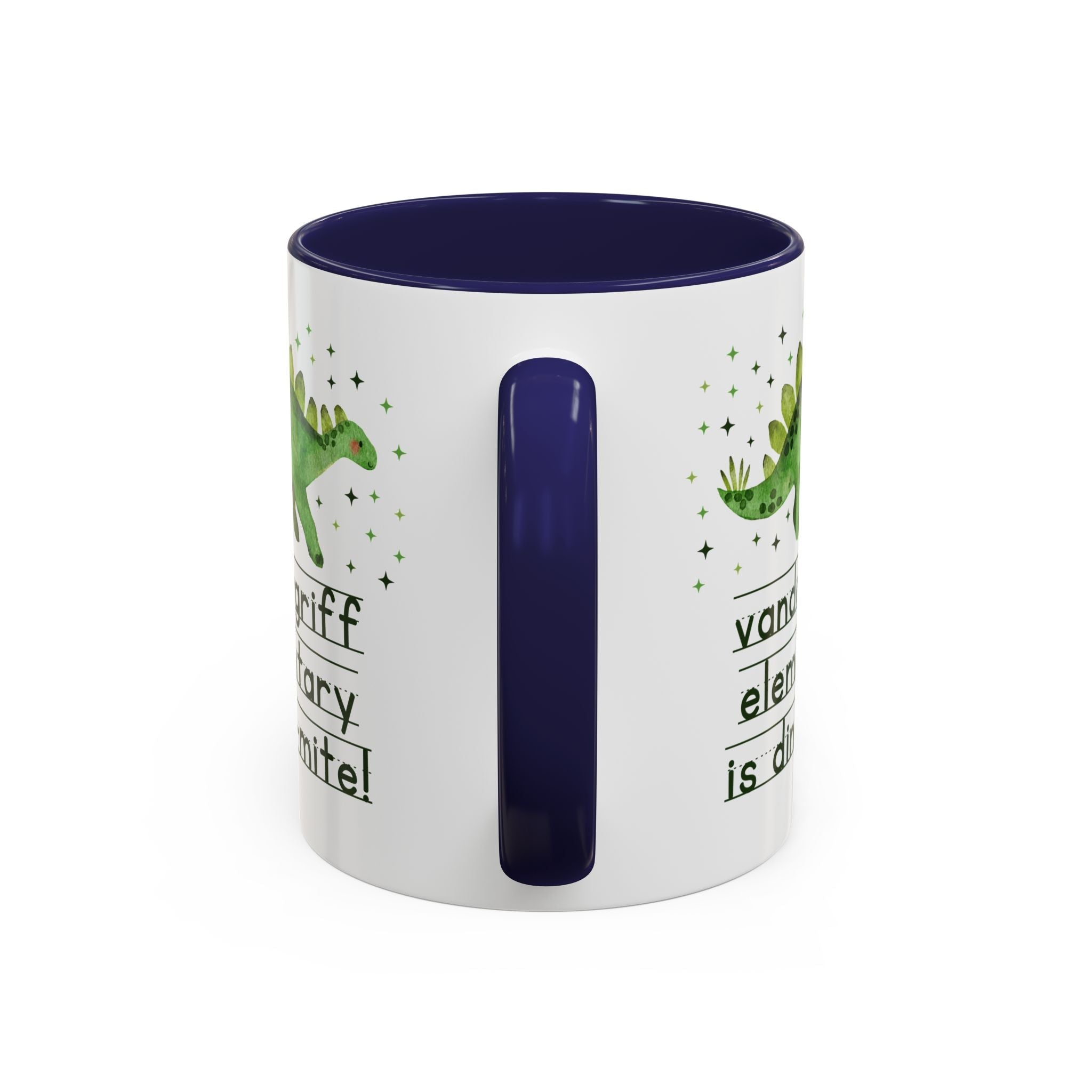 Vandergriff Elementary is Dino - mite! | FPS + Opal and June 11 Oz Coffee Mug, Fayetteville Public Schools - Opal and June