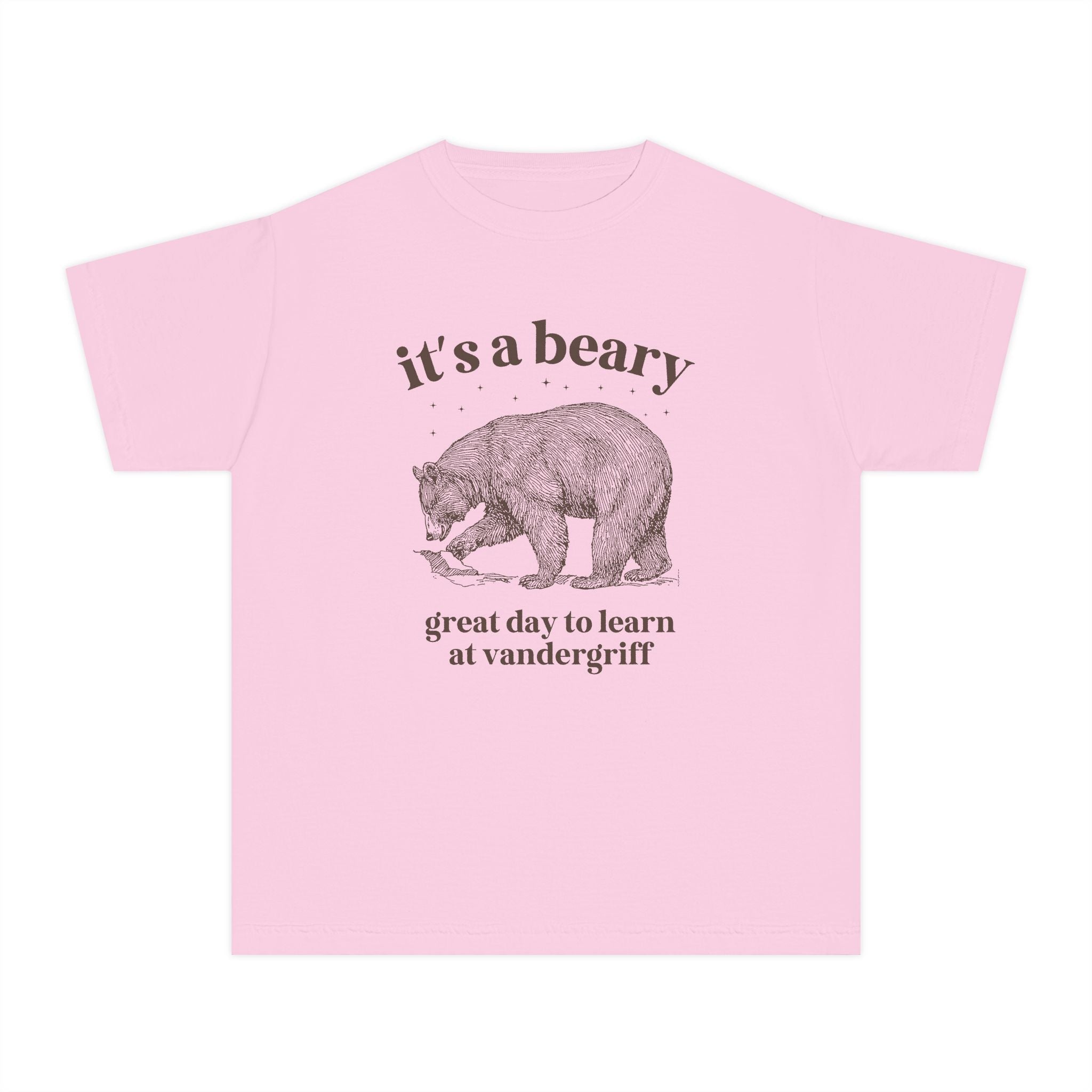 Vandergriff Elementary School Kids Tee Shirt: It's a Beary Great day to Learn at Vandergriff | FPS + Opal and June Kids Tee Shirt, Fayetteville Public Schools - Opal and June