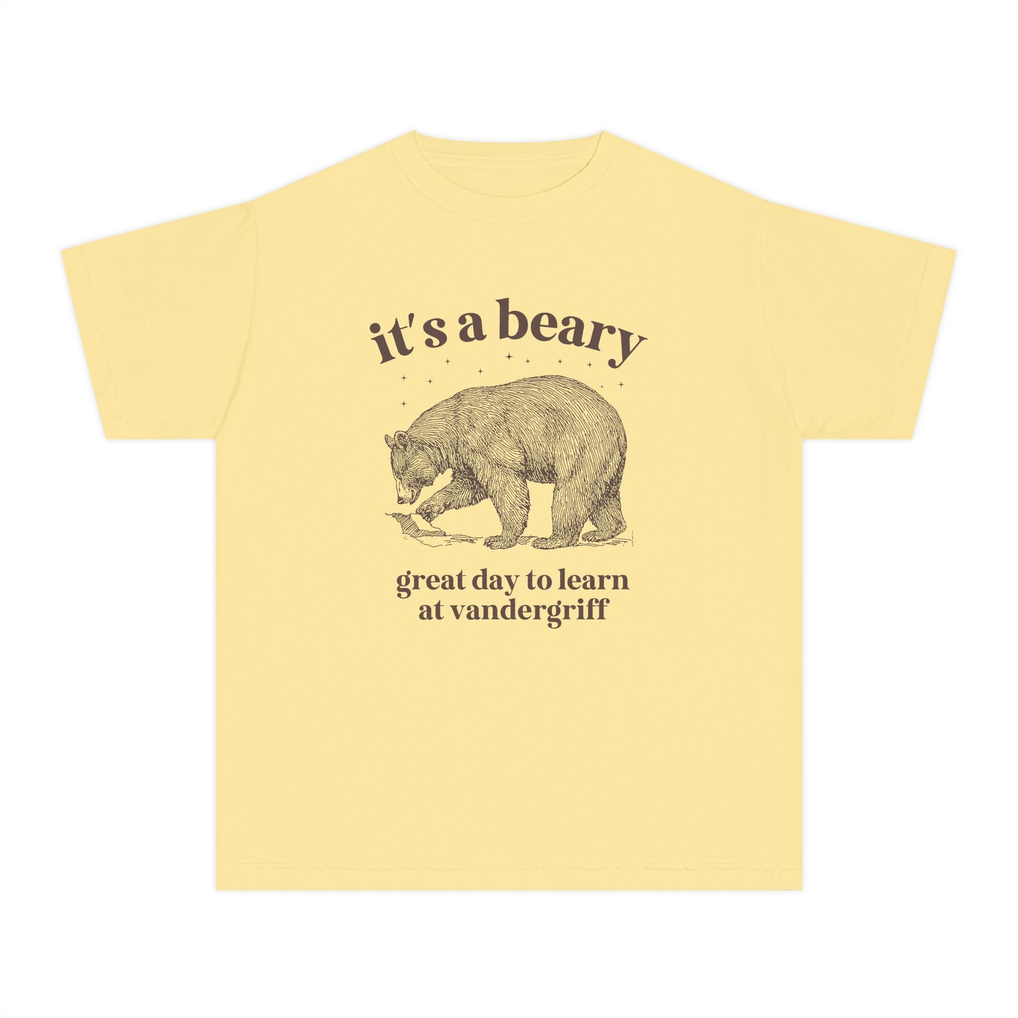 Vandergriff Elementary School Kids Tee Shirt: It's a Beary Great day to Learn at Vandergriff | FPS + Opal and June Kids Tee Shirt, Fayetteville Public Schools - Opal and June