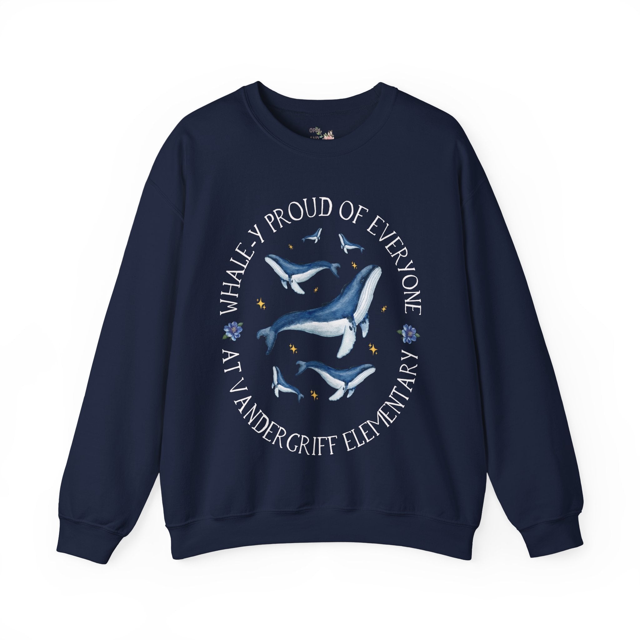 Vandergriff Elementary School Sweatshirt: Whaley Proud | FPS + Opal and June Sweatshirt, Fayetteville Public Schools - Opal and June