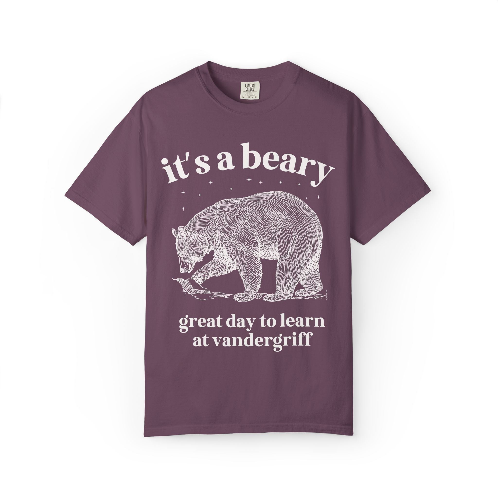 Vandergriff Elementary School Tee Shirt: It's a Beary Great day to Learn at Vandergriff | FPS + Opal and June Tee Shirt, Fayetteville Public Schools - Opal and June