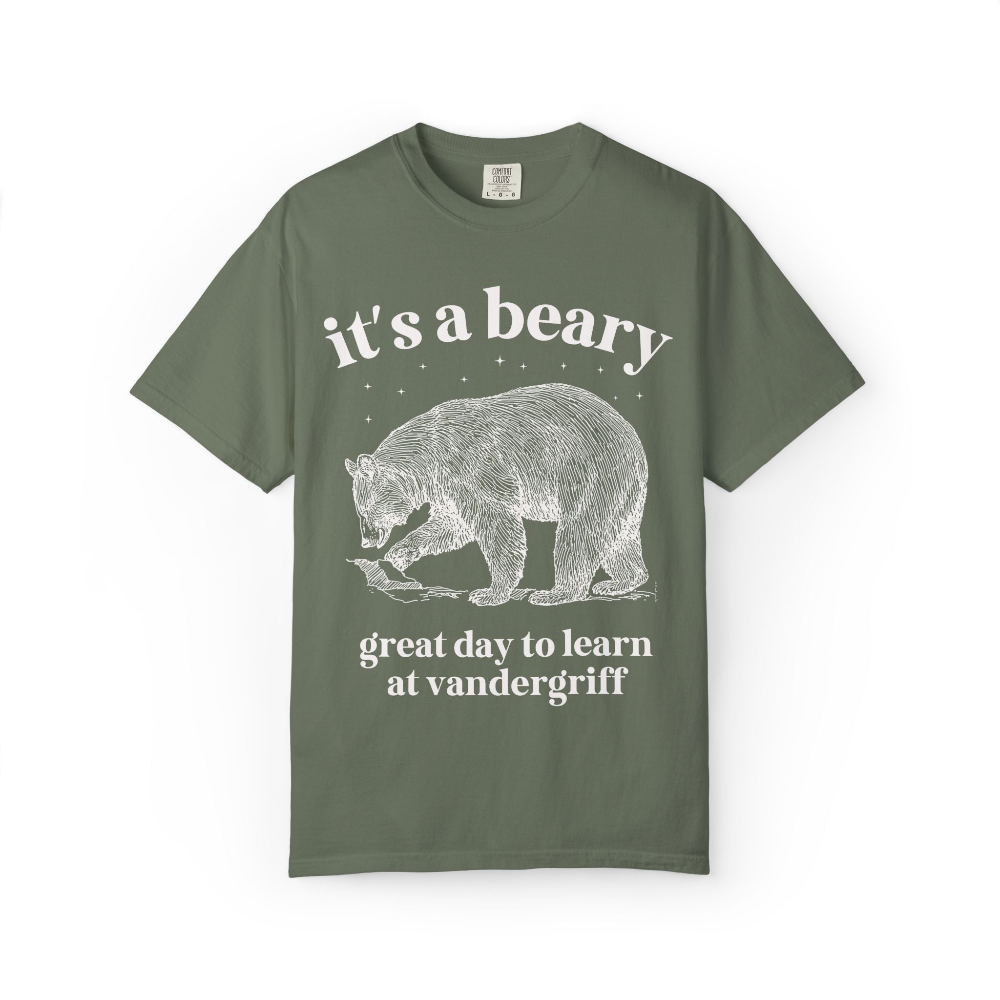 Vandergriff Elementary School Tee Shirt: It's a Beary Great day to Learn at Vandergriff | FPS + Opal and June Tee Shirt, Fayetteville Public Schools - Opal and June