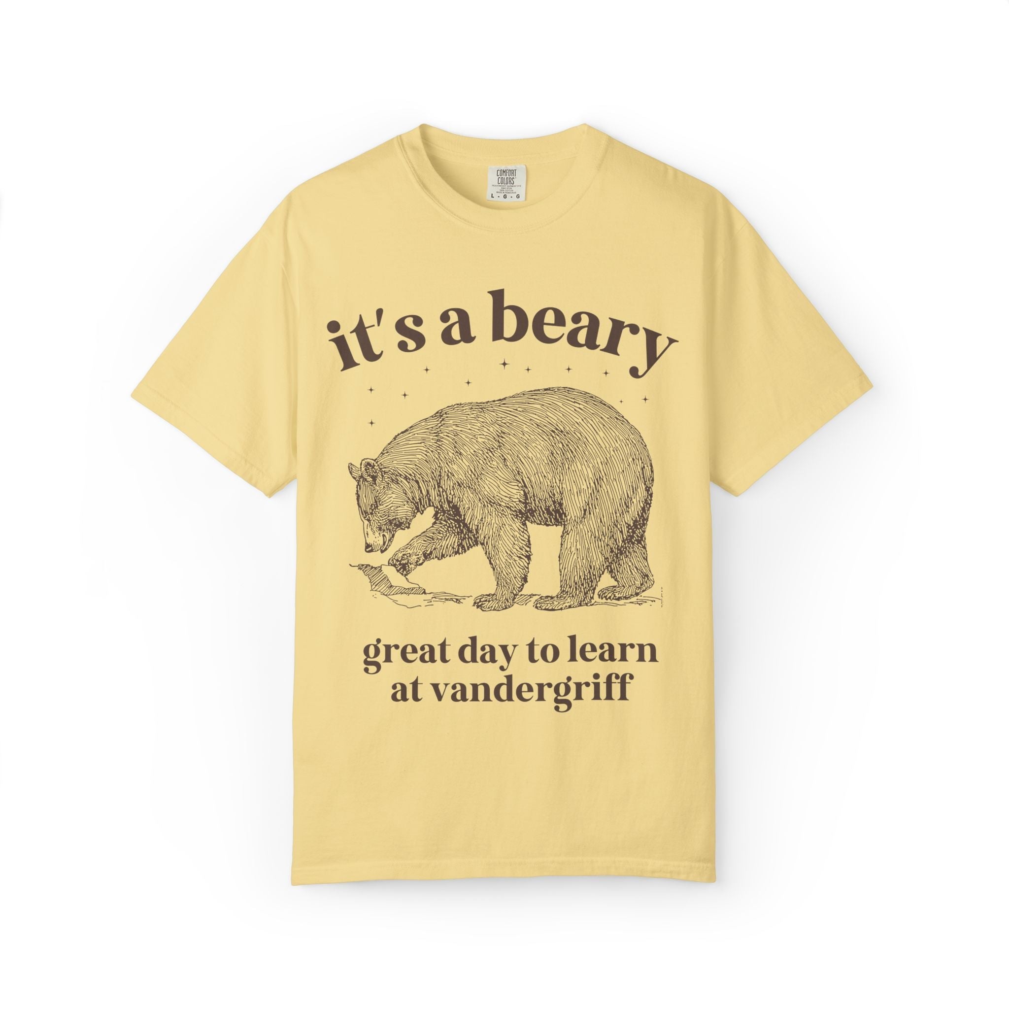 Vandergriff Elementary School Tee Shirt: It's a Beary Great day to Learn at Vandergriff | FPS + Opal and June Tee Shirt, Fayetteville Public Schools - Opal and June