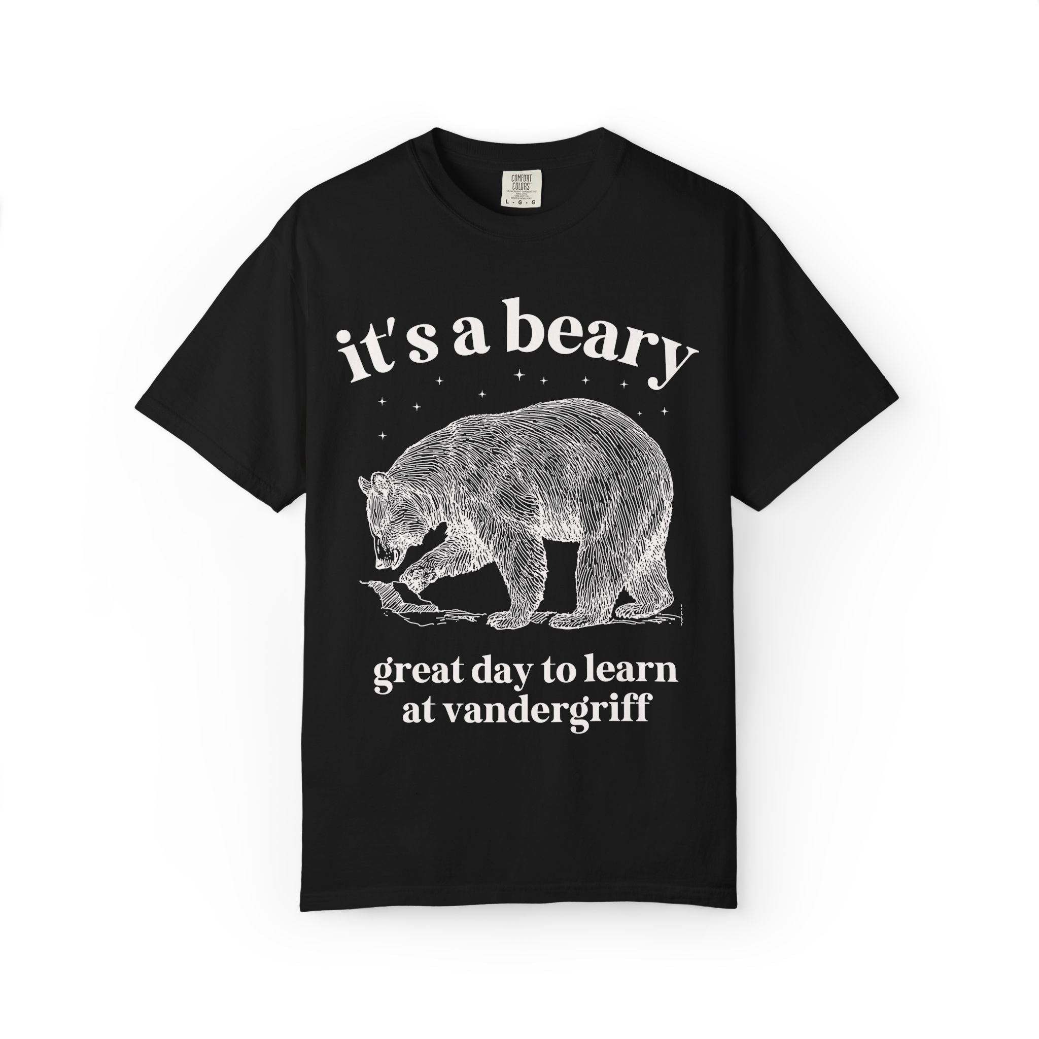 Vandergriff Elementary School Tee Shirt: It's a Beary Great day to Learn at Vandergriff | FPS + Opal and June Tee Shirt, Fayetteville Public Schools - Opal and June