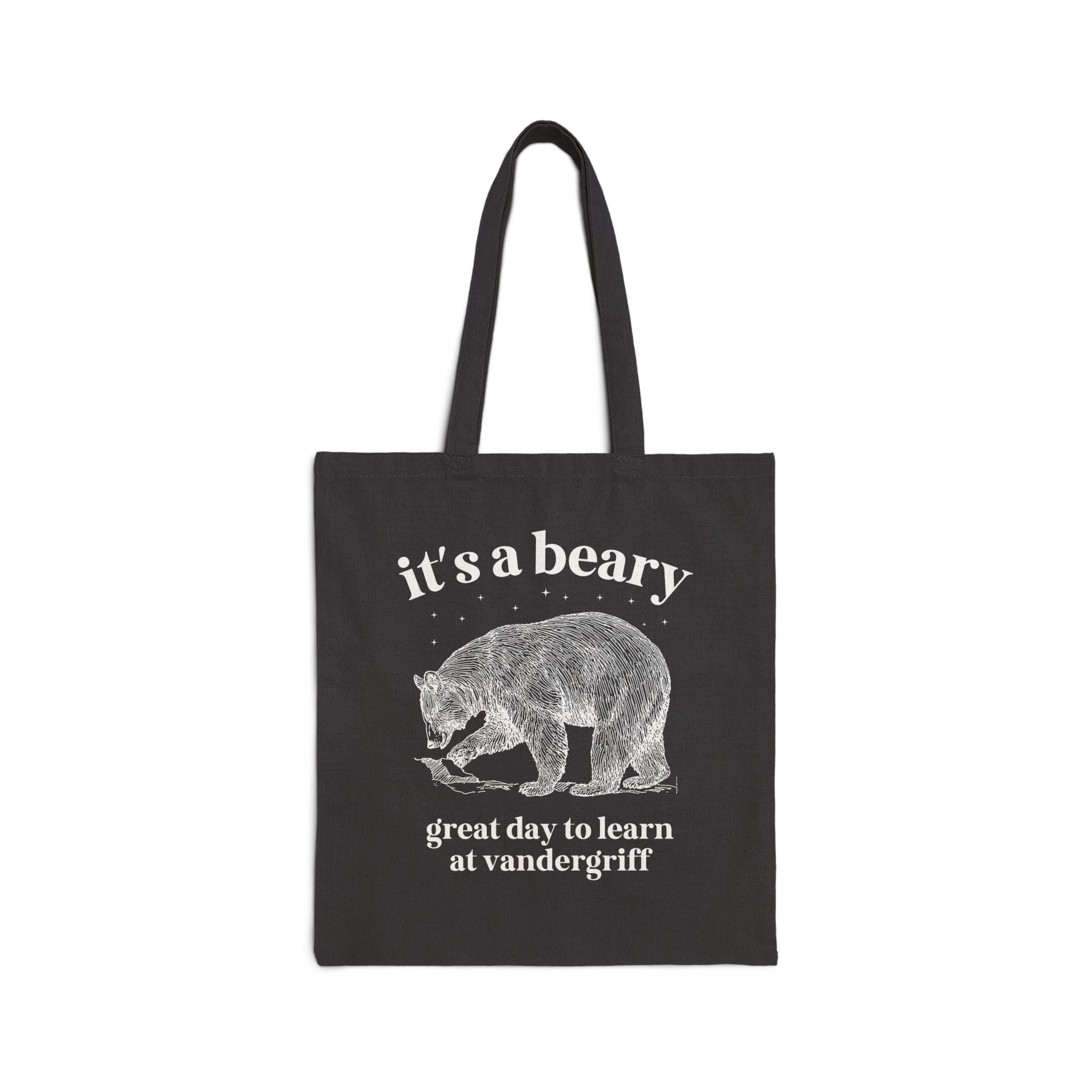 Vandergriff Elementary School Tote Bag: It's a Beary Great day to Learn at Vandergriff - Opal and June