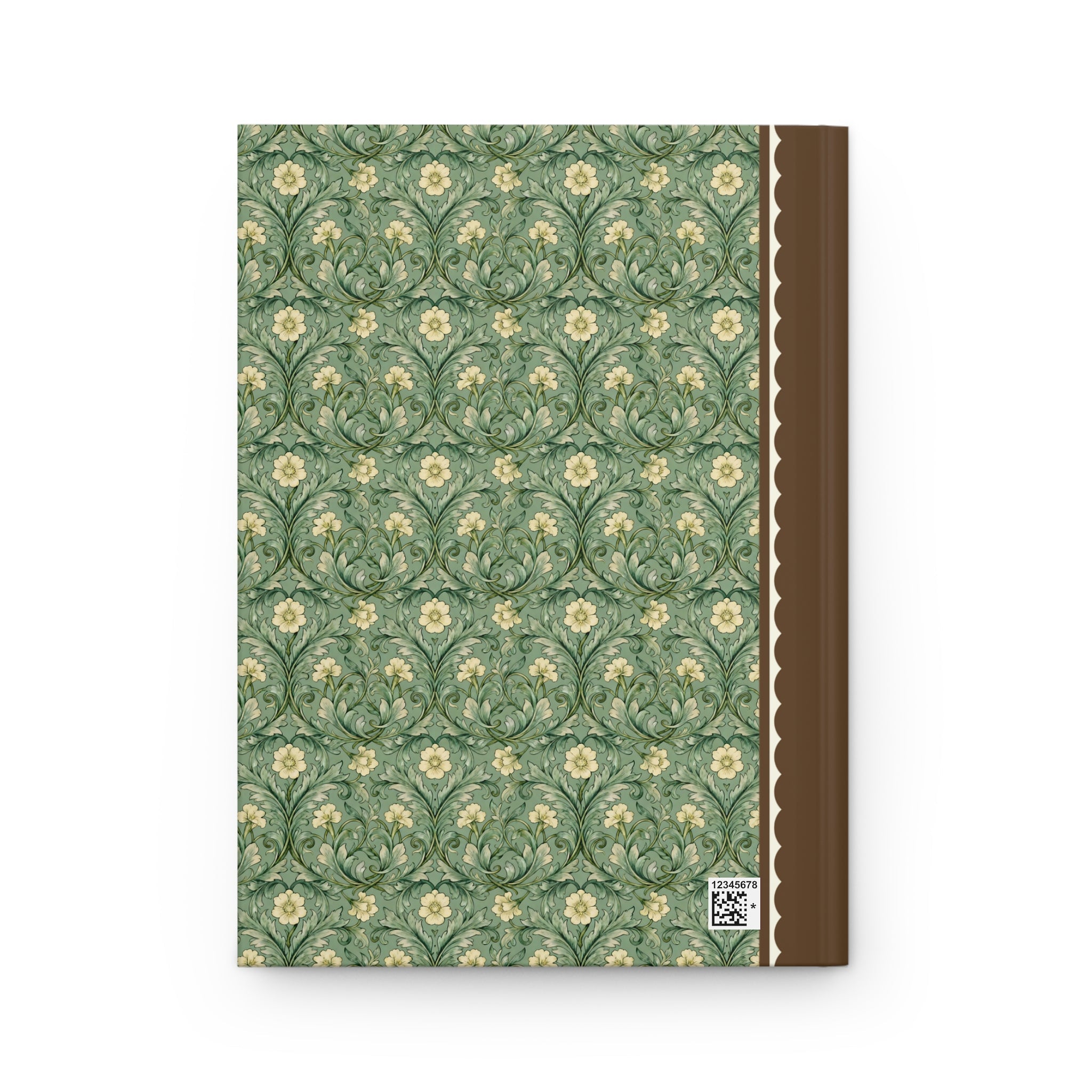 Very Busy Dilly Dallying Notebook with Vintage Aesthetic Green Floral Print, Cute and Funny Birthday Gift for Creative Writer - Opal and June
