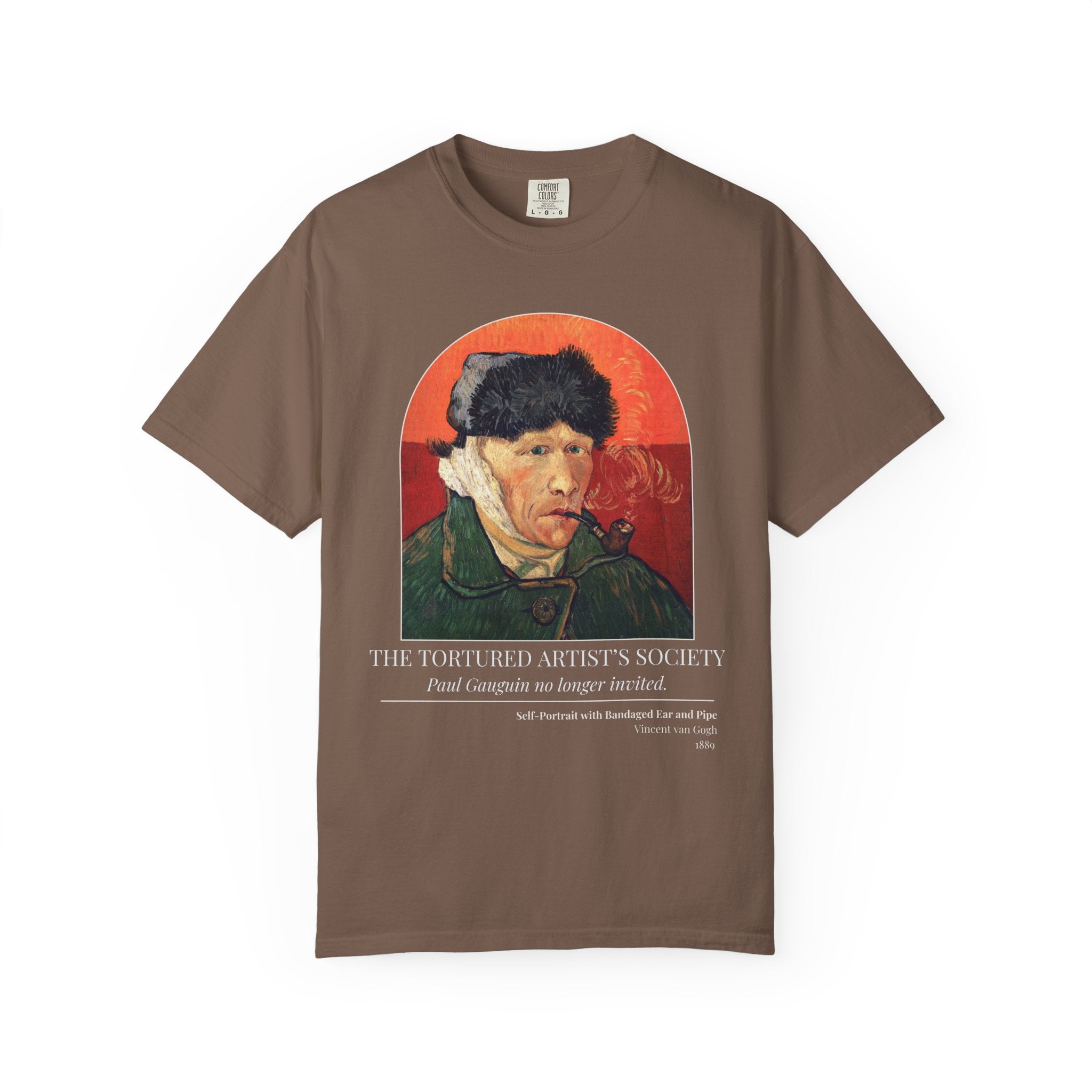 Vincent Van Gogh Art History Tee Shirt with Funny Saying, Silly Post Impressionist Art Historian Gift, Paul Gaugin, Bandaged Ear and Pipe - Opal and June