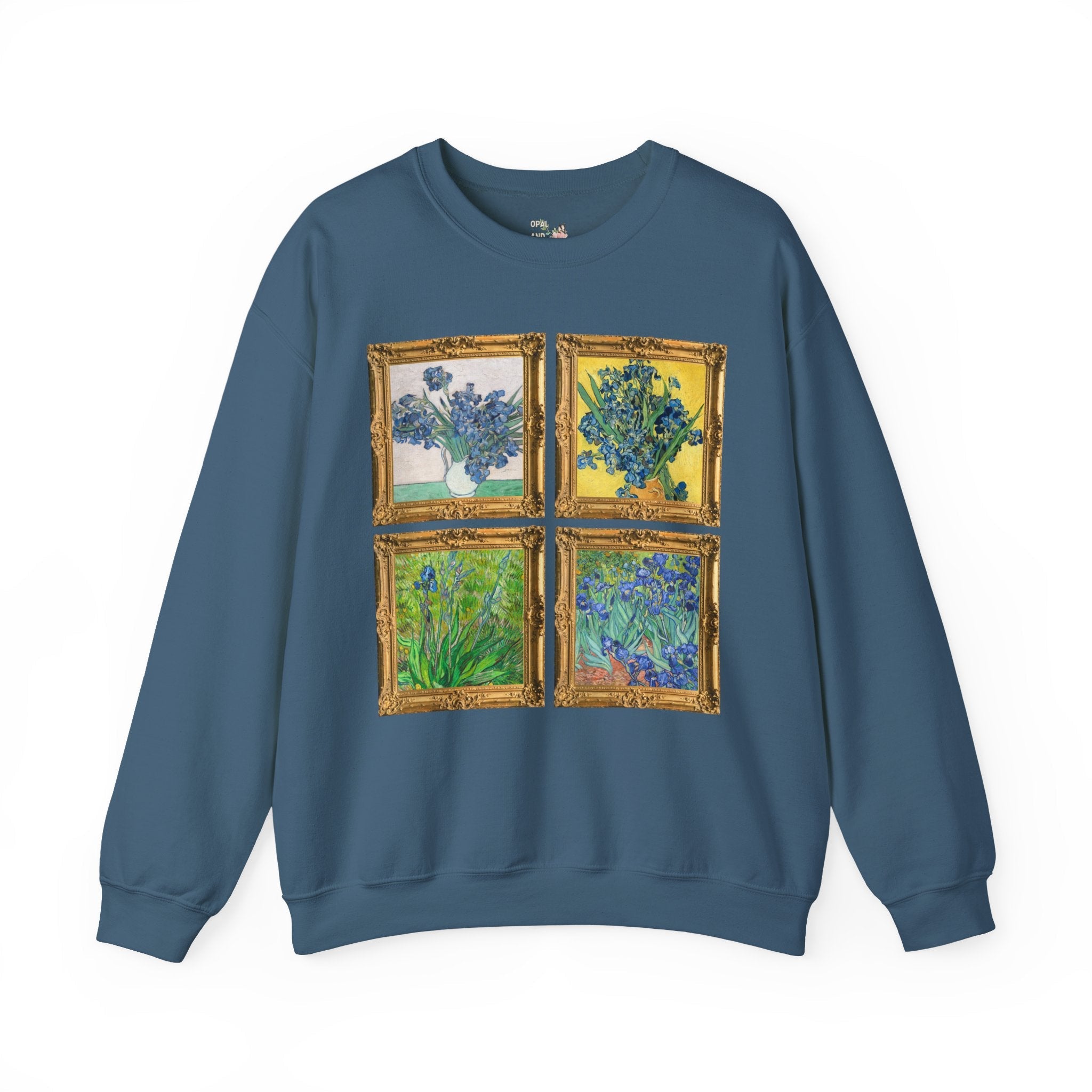 Vincent Van Gogh Iris Painting Sweatshirt - Opal and June