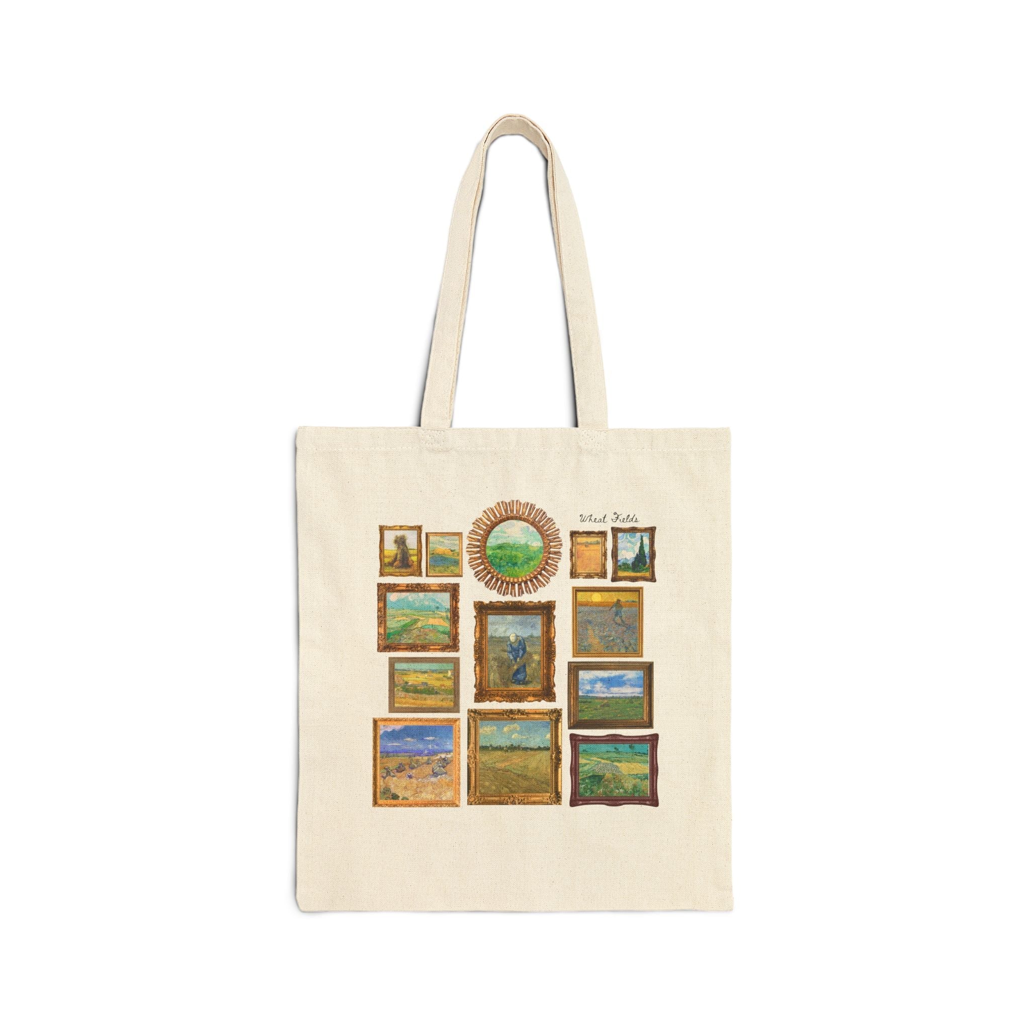 Vincent Van Gogh Wheat Fields Art History Tote Bag: Famous Post - Impressionist Paintings, European Art History Lover Gift, Museum Lover Tote - Opal and June