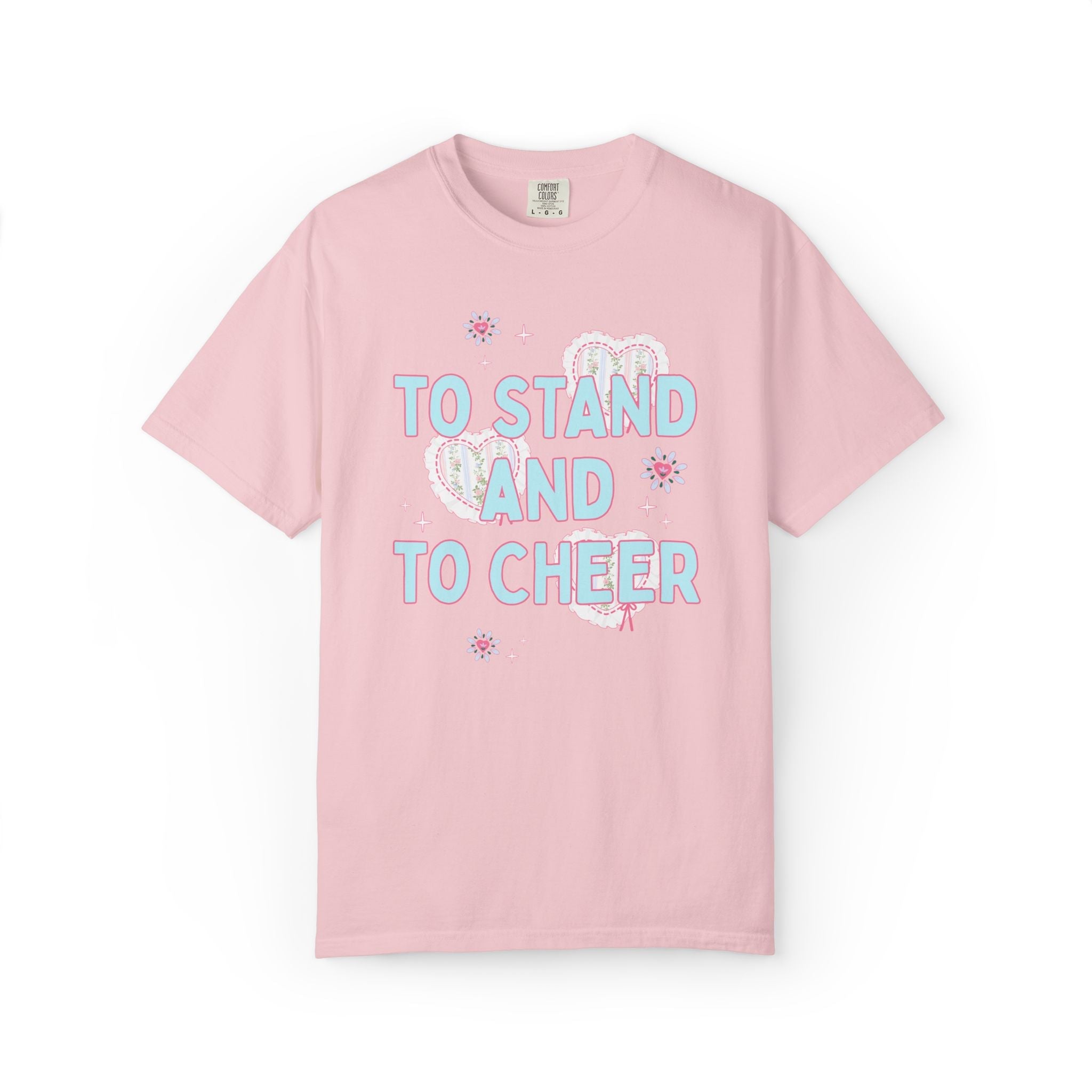 Vintage Aesthetic Bride and Matching Bachelorette Tee Shirts with Hearts: To Have and To Hold, To Stand and To Cheer, Funny Soft Girl Style - Opal and June