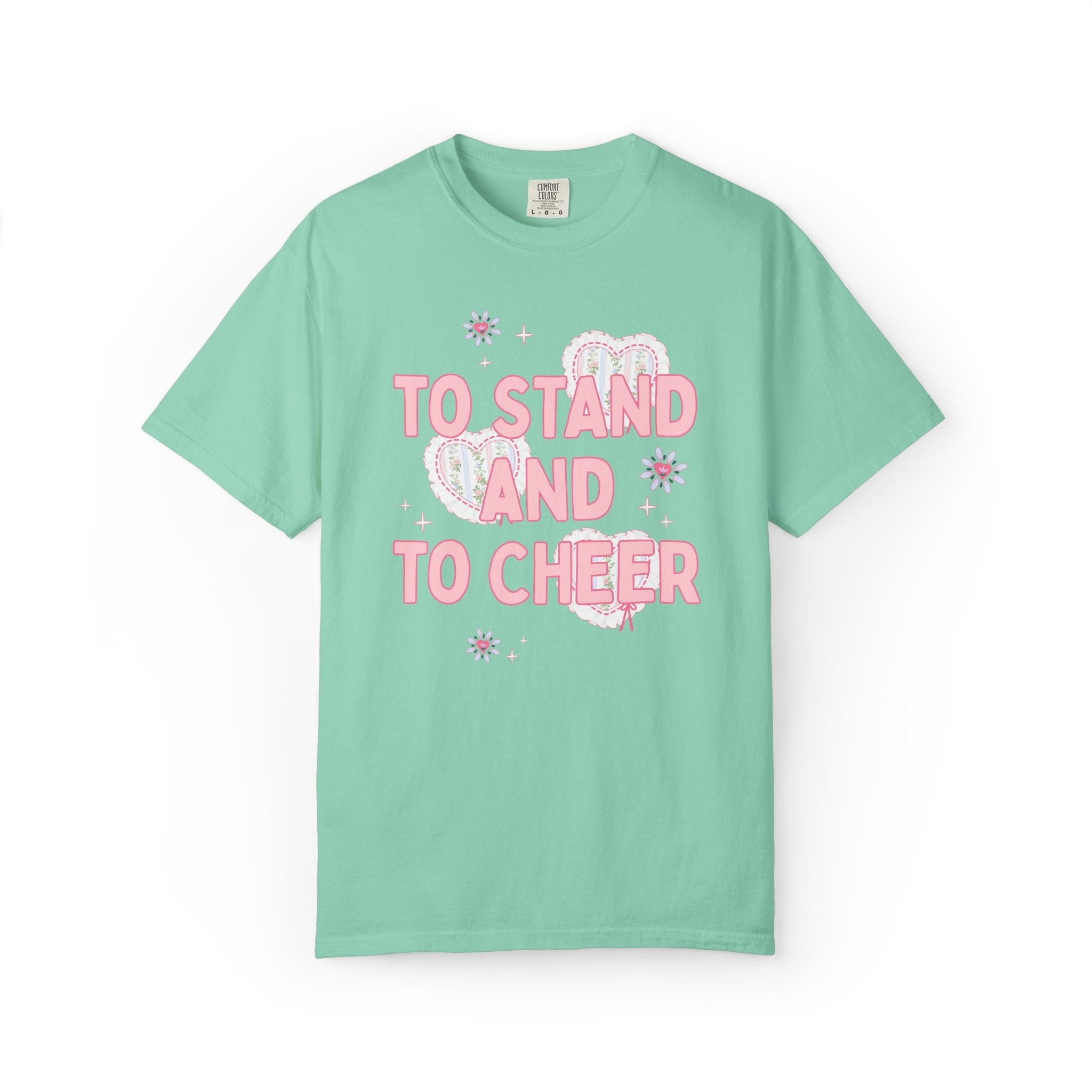 Vintage Aesthetic Bride and Matching Bachelorette Tee Shirts with Hearts: To Have and To Hold, To Stand and To Cheer, Funny Soft Girl Style - Opal and June