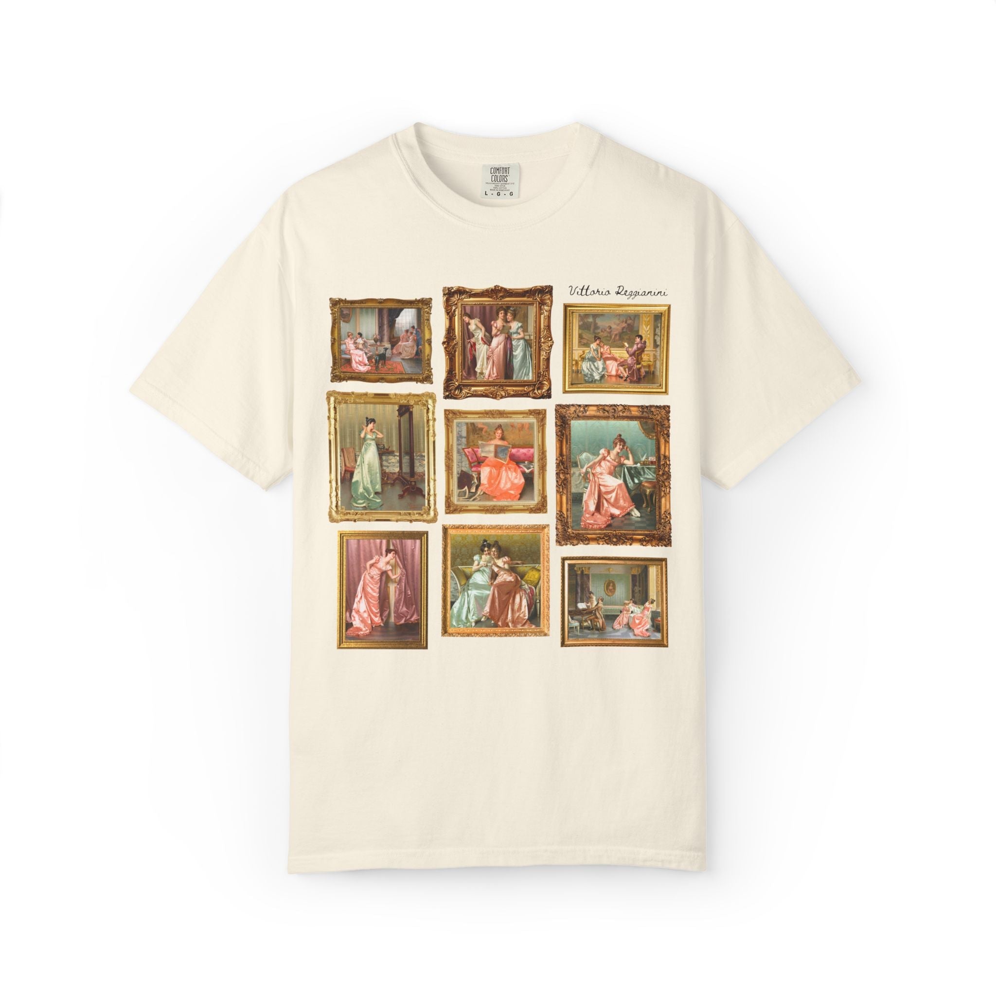 Vittorio Reggianini Art History Lover Tee Shirt, 19th Century Italian Art Museum Lover Gift, Famous Paintings, Rococo Aesthetic European Art - Opal and June
