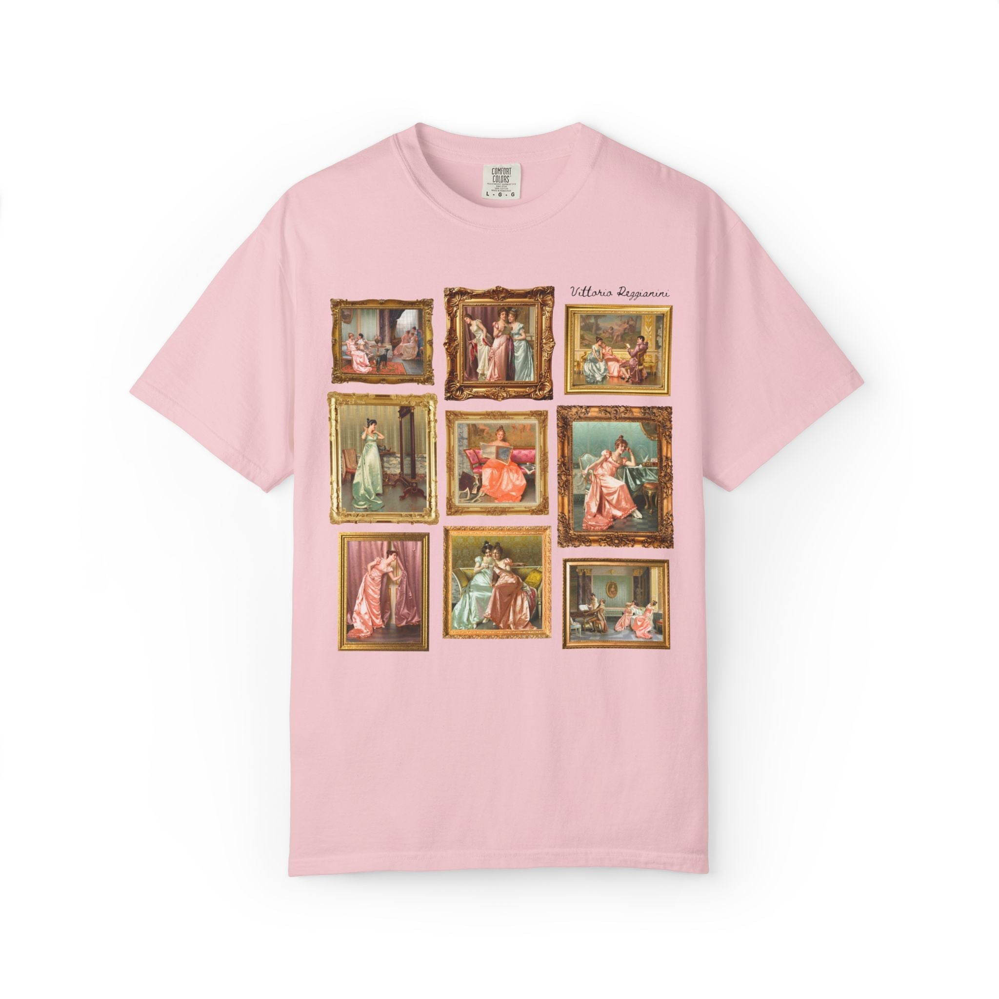 Vittorio Reggianini Art History Lover Tee Shirt, 19th Century Italian Art Museum Lover Gift, Famous Paintings, Rococo Aesthetic European Art - Opal and June