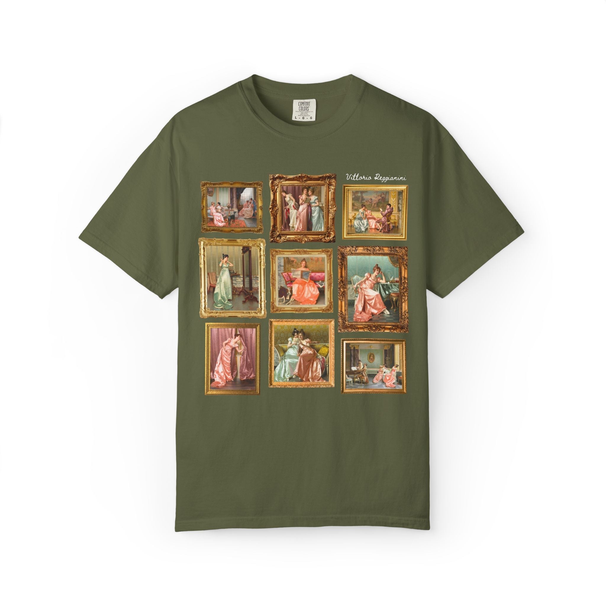 Vittorio Reggianini Art History Lover Tee Shirt, 19th Century Italian Art Museum Lover Gift, Famous Paintings, Rococo Aesthetic European Art - Opal and June