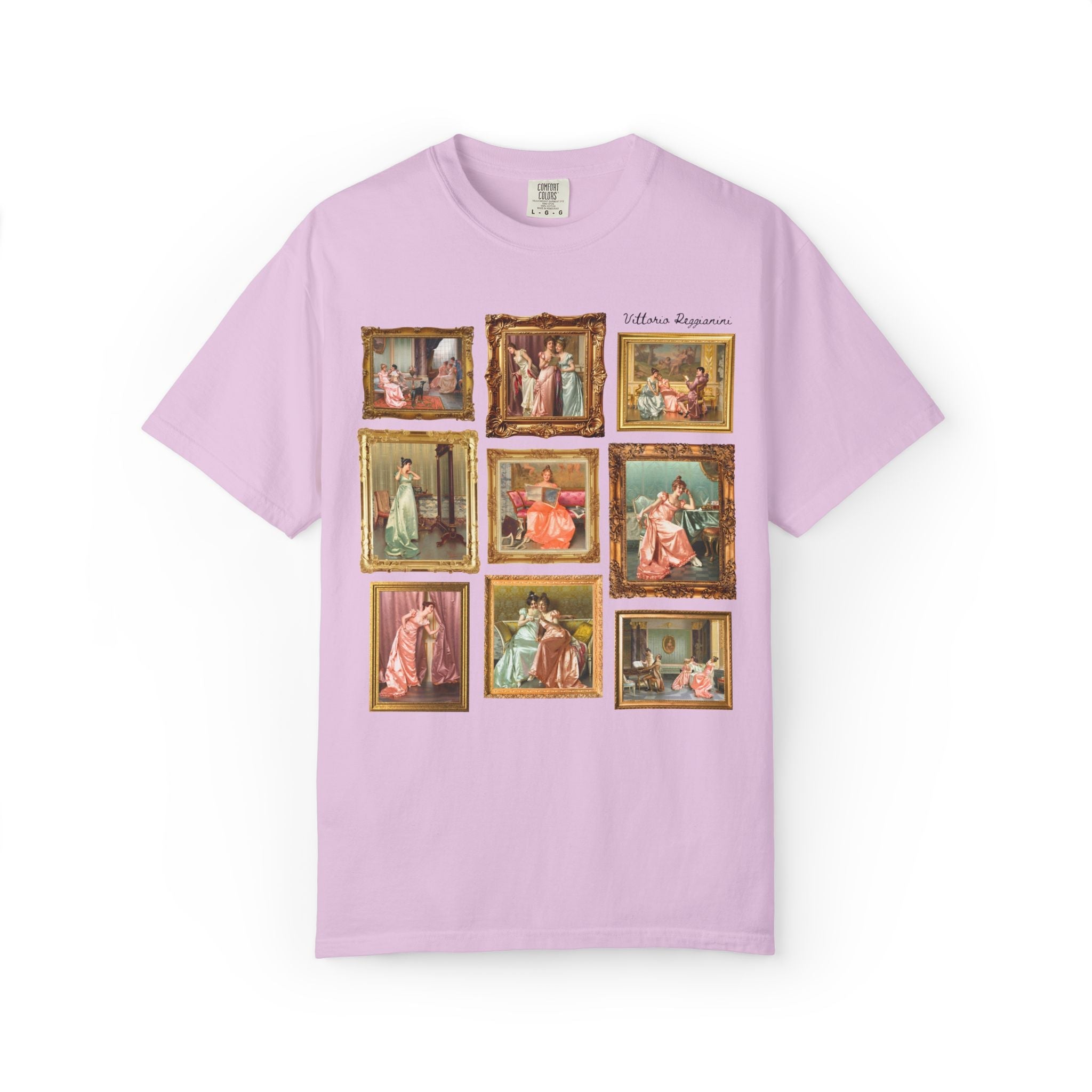 Vittorio Reggianini Art History Lover Tee Shirt, 19th Century Italian Art Museum Lover Gift, Famous Paintings, Rococo Aesthetic European Art - Opal and June