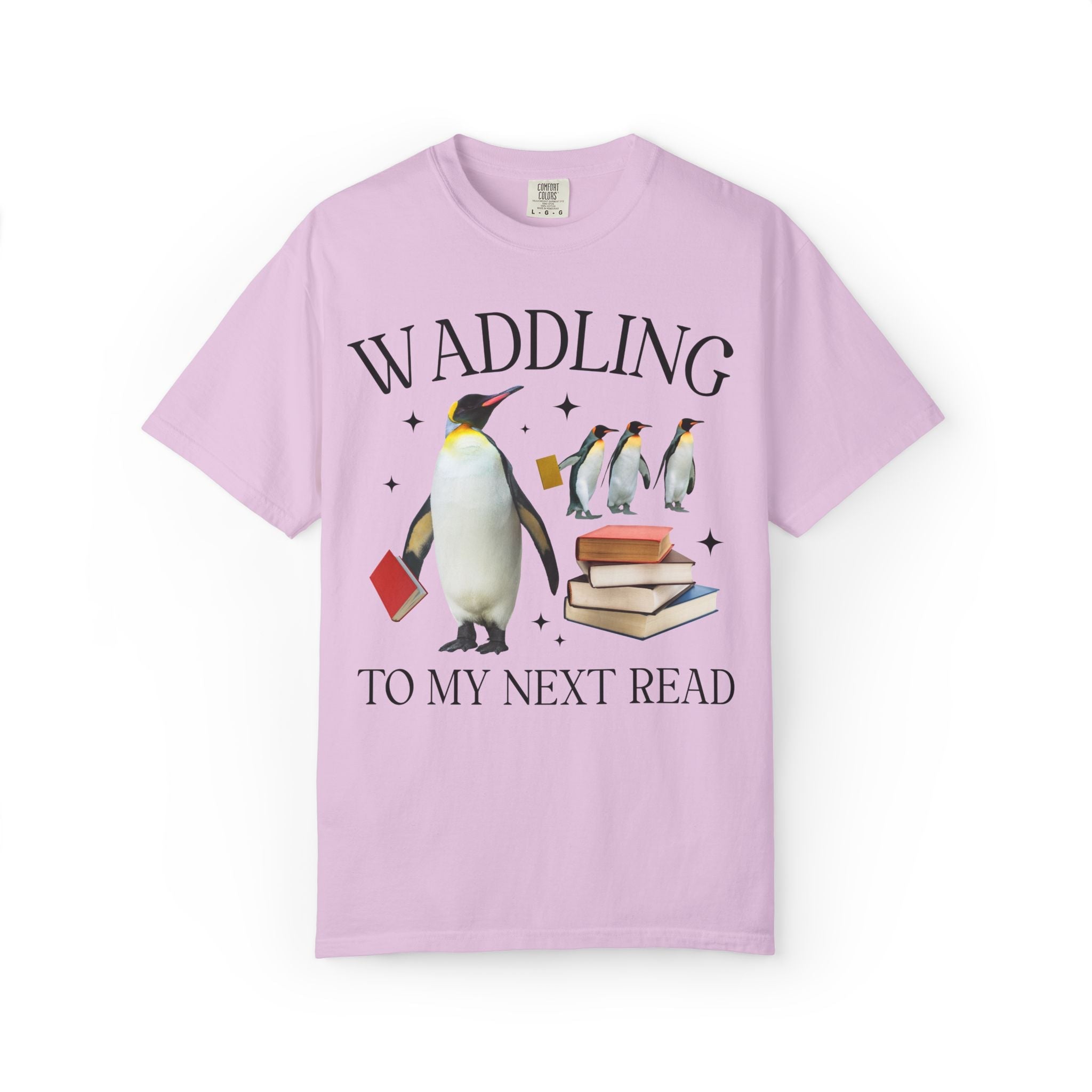 Waddling to My Next Read T-Shirt - Opal and June