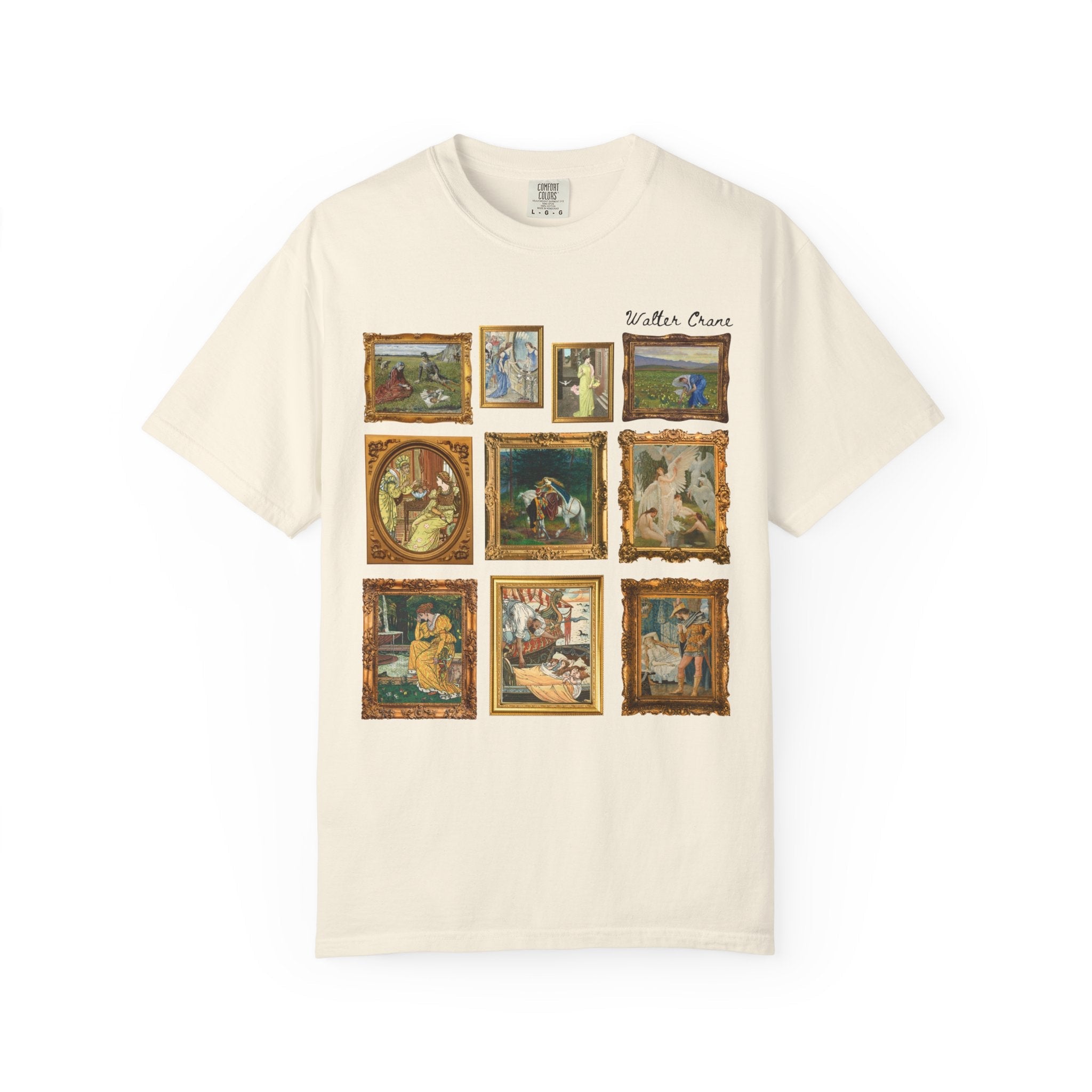 Walter Crane Art History Shirt, English Book Illustrator, Arts and Crafts Movement, Ruth and Boaz, Humanities Professor Gift, Swan Maidens - Opal and June
