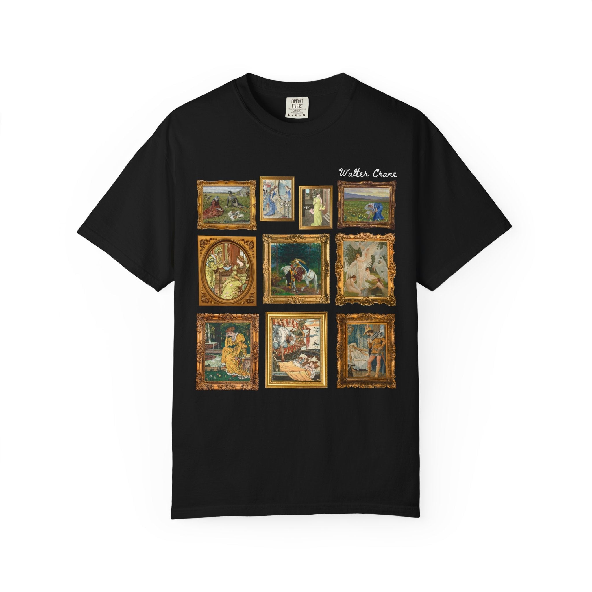 Walter Crane Art History Shirt, English Book Illustrator, Arts and Crafts Movement, Ruth and Boaz, Humanities Professor Gift, Swan Maidens - Opal and June
