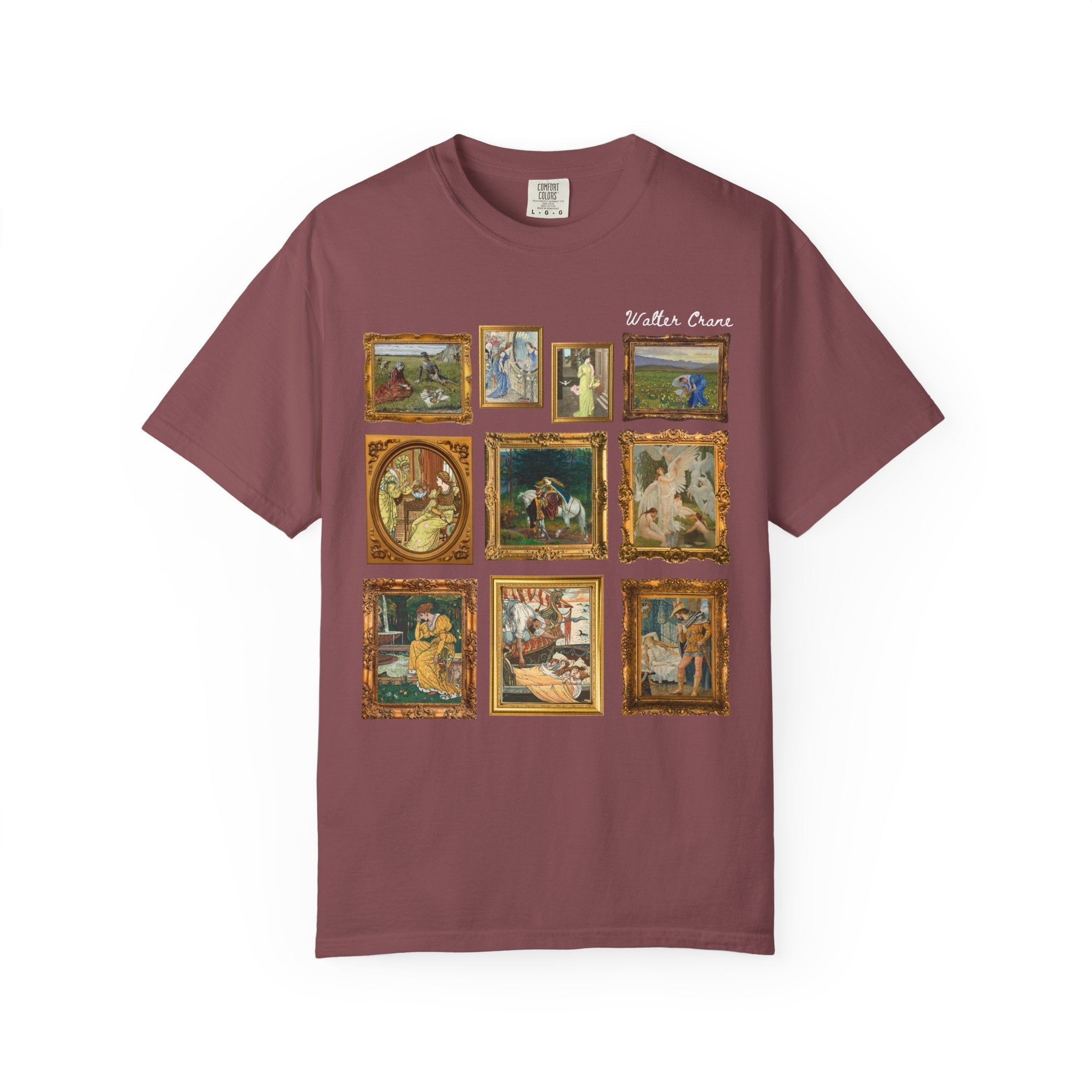 Walter Crane Art History Shirt, English Book Illustrator, Arts and Crafts Movement, Ruth and Boaz, Humanities Professor Gift, Swan Maidens - Opal and June