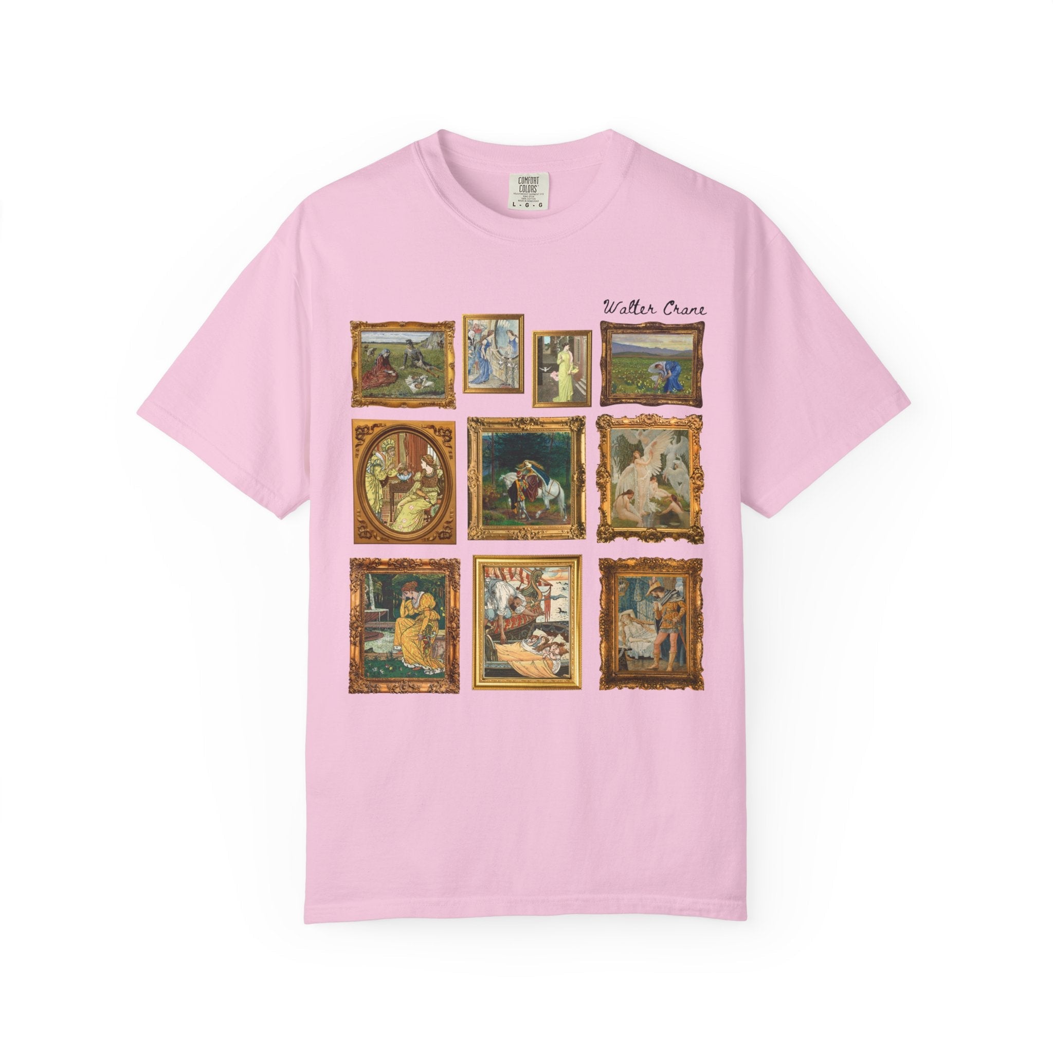 Walter Crane Art History Shirt, English Book Illustrator, Arts and Crafts Movement, Ruth and Boaz, Humanities Professor Gift, Swan Maidens - Opal and June