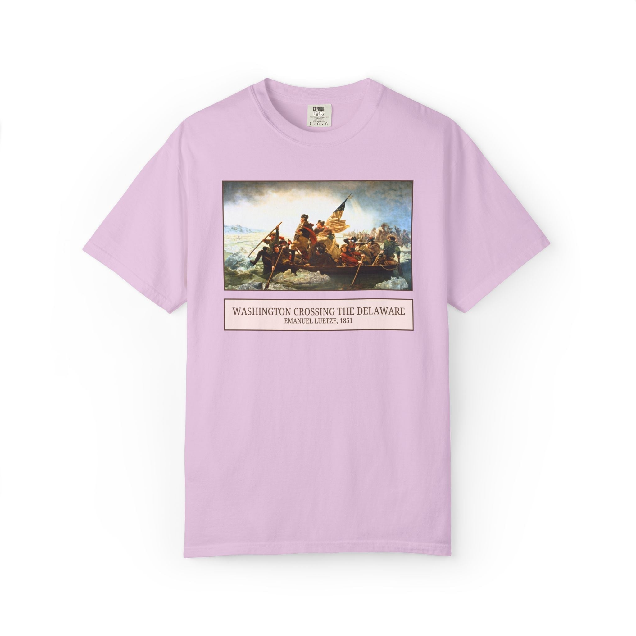 Washington Crossing the Delaware Revolutionary War Art History Tee, Emanuel Leutze Famous Painting, 19th Century Art, 1700s History Gift - Opal and June