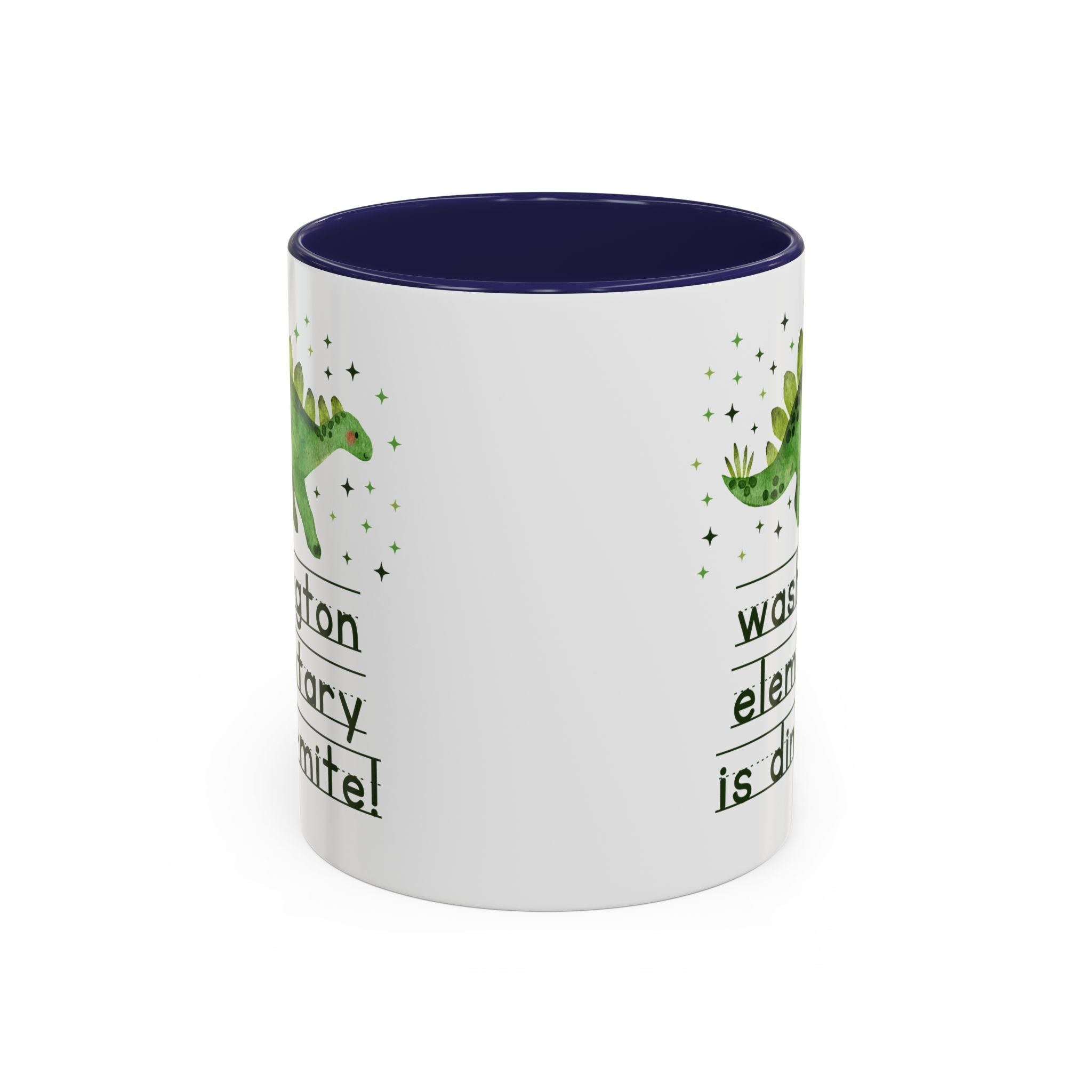 Washington Elementary is Dino - mite! | FPS + Opal and June 11 Oz Coffee Mug, Fayetteville Public Schools - Opal and June