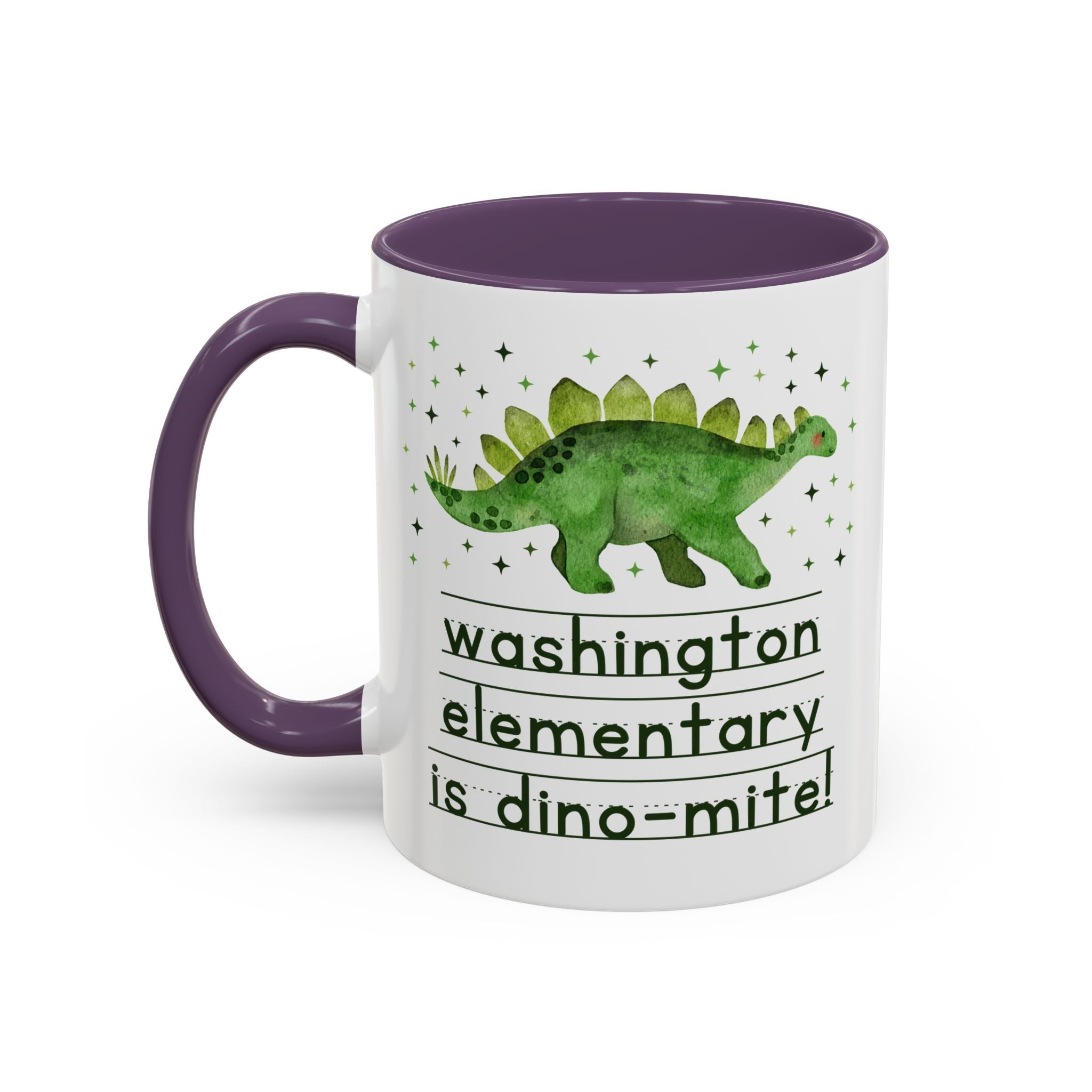 Washington Elementary is Dino - mite! | FPS + Opal and June 11 Oz Coffee Mug, Fayetteville Public Schools - Opal and June