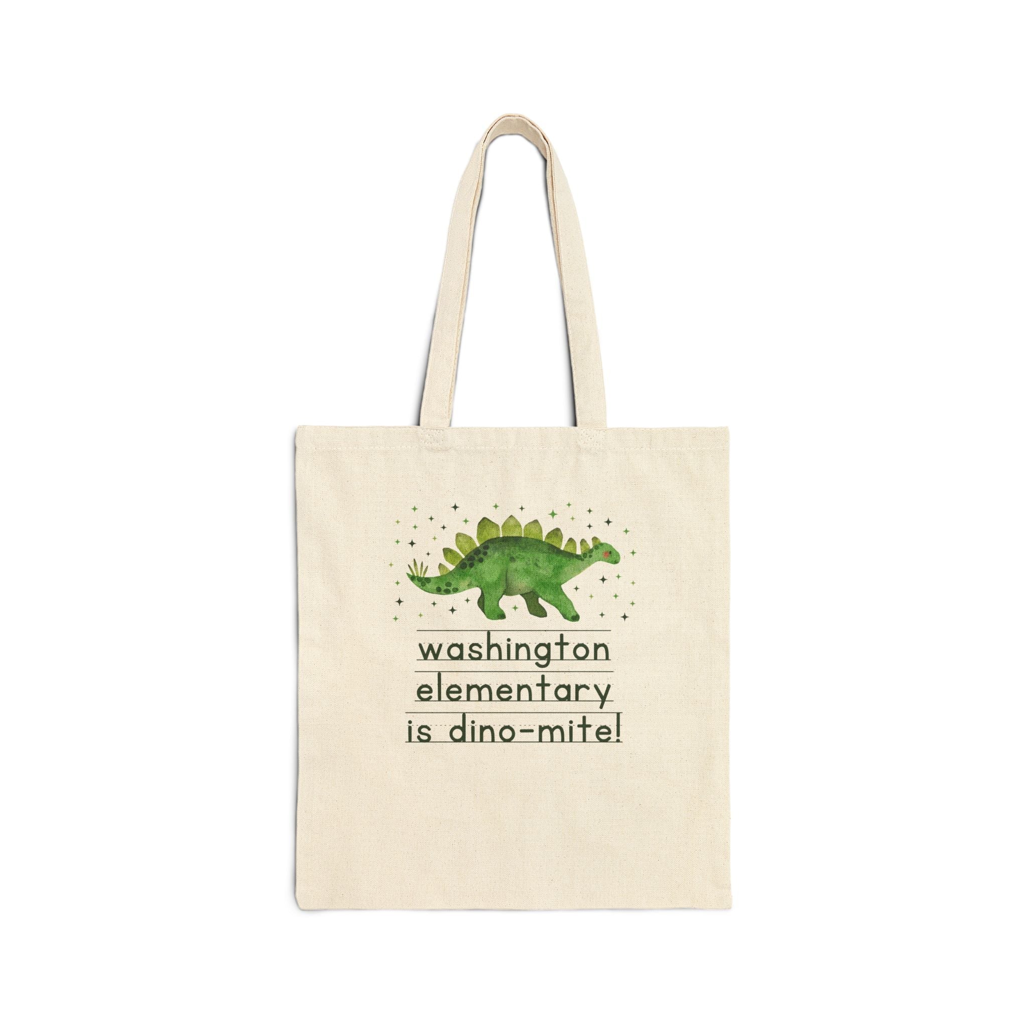 Washington Elementary is Dino - mite! | FPS + Opal and June Tote Bag, Fayetteville Public Schools - Opal and June