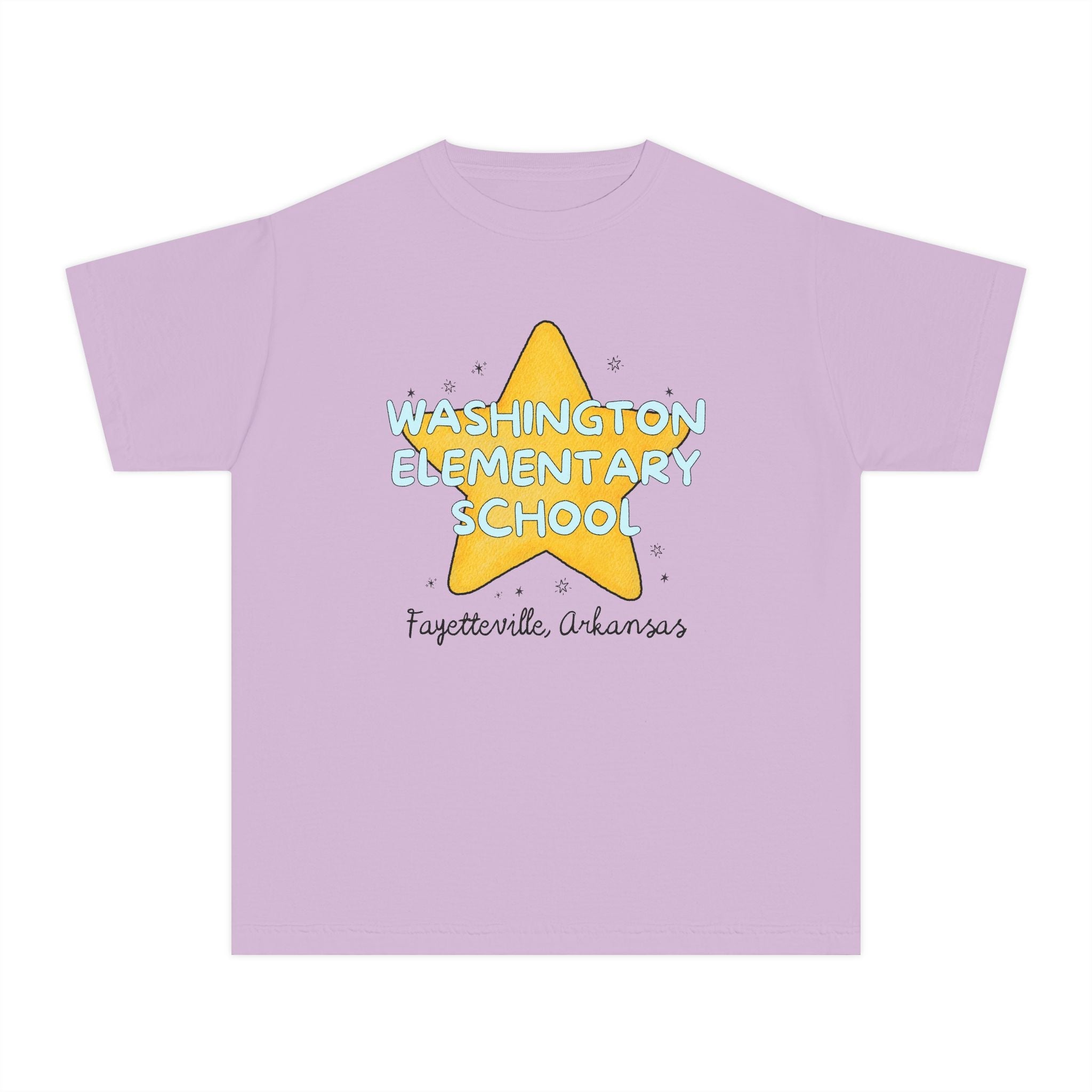 Washington Elementary School Kids Tee Shirt: Retro Star - Opal and June