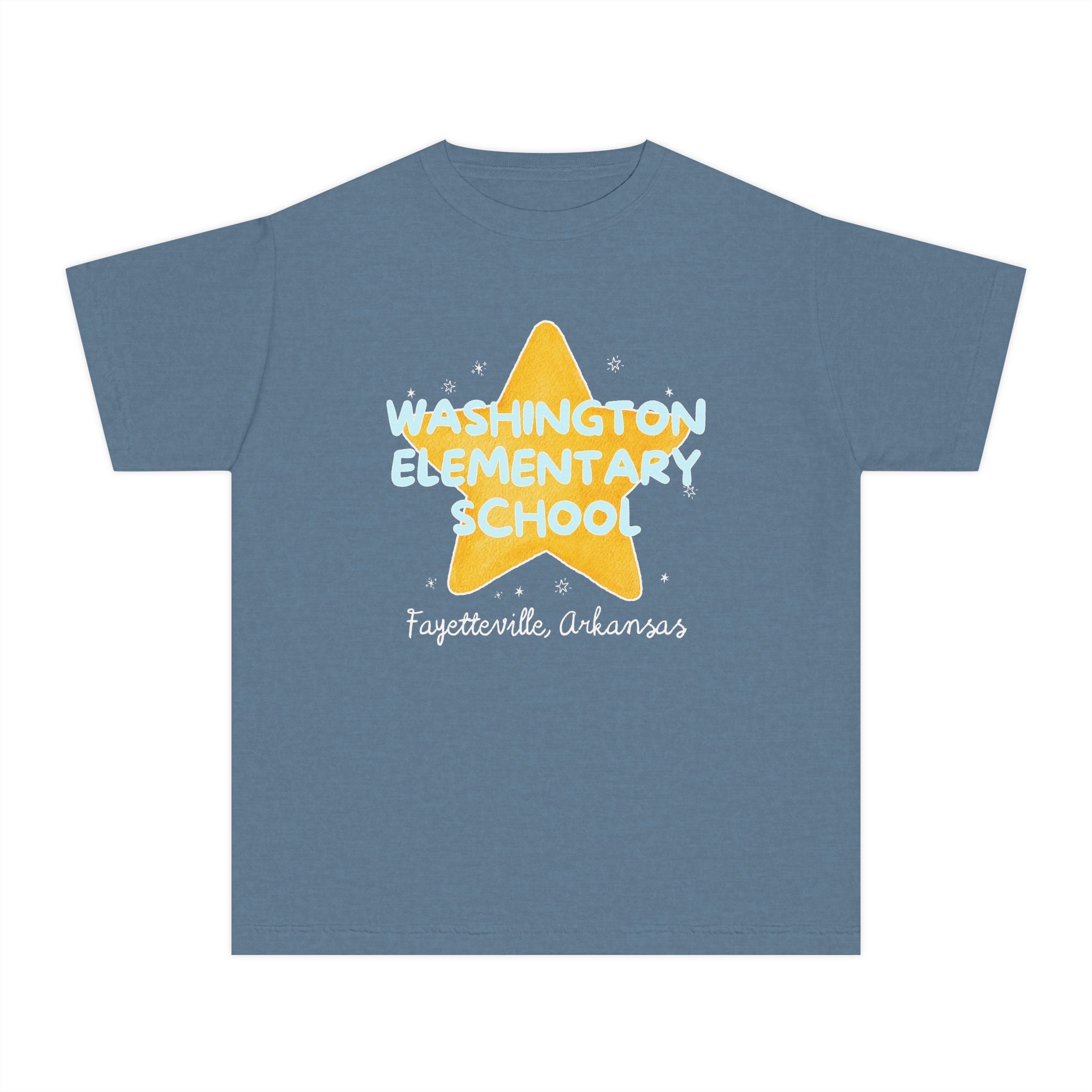 Washington Elementary School Kids Tee Shirt: Retro Star - Opal and June